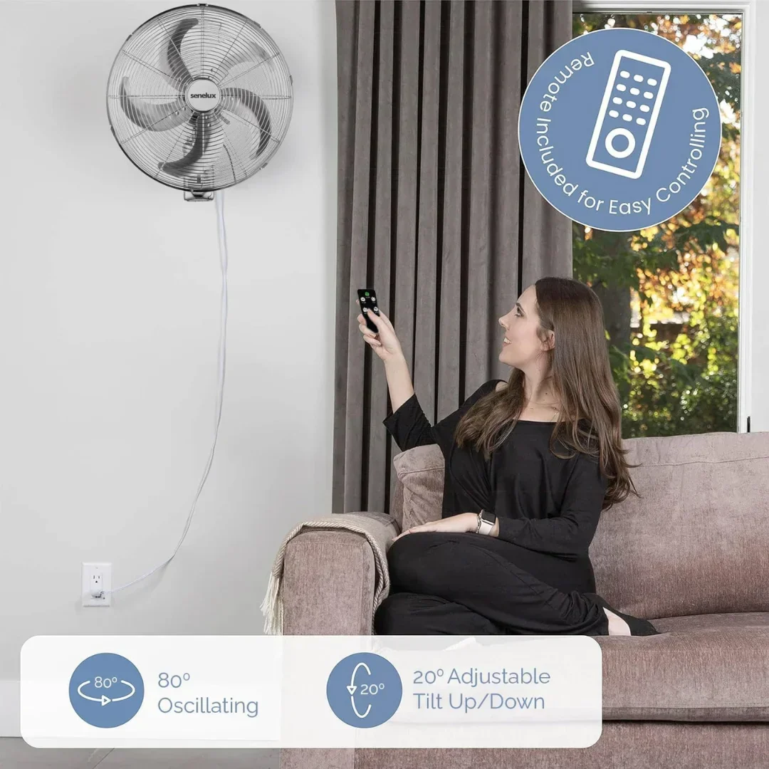 16" Wall Mounted Cooling Fan for Home and Office - Image 7