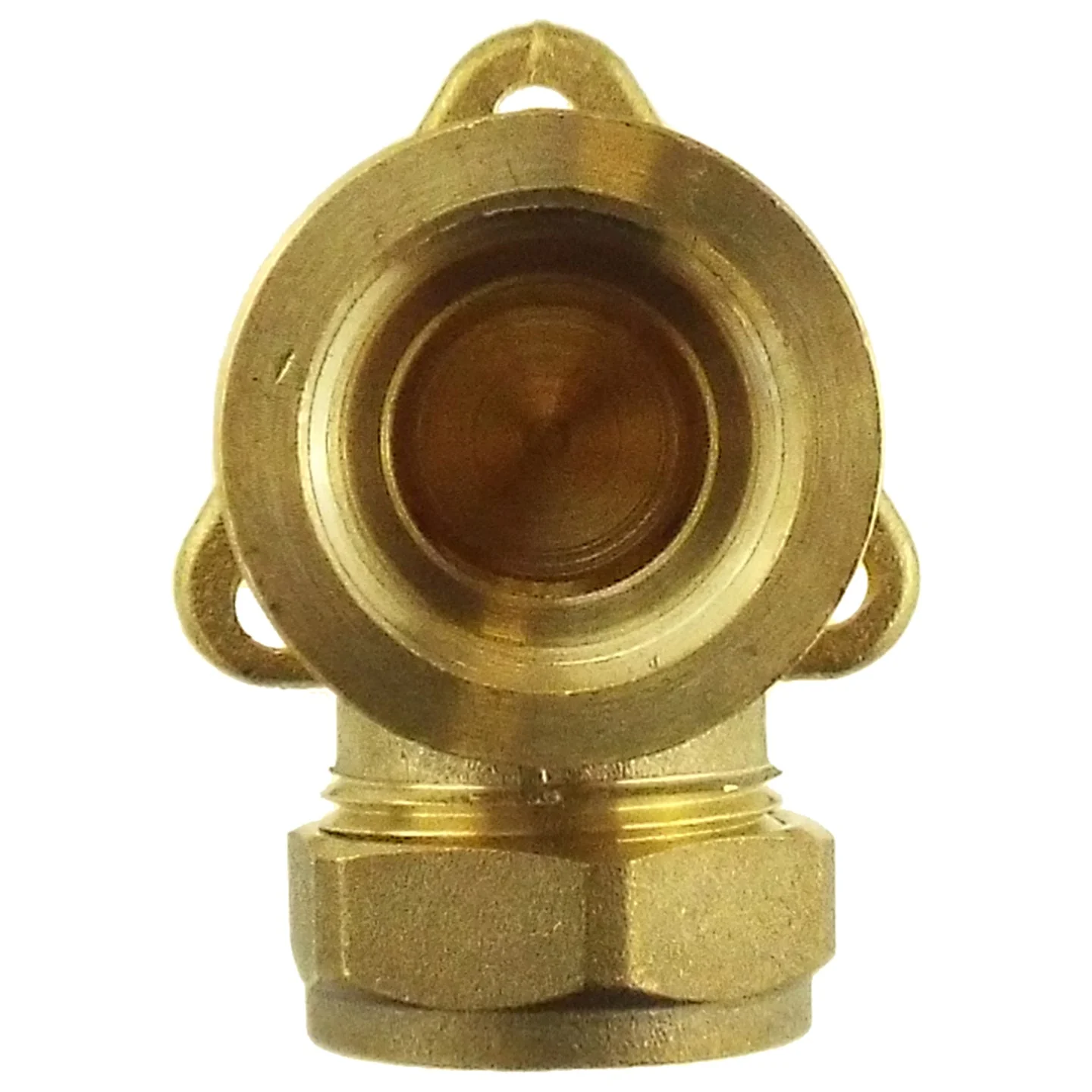 22mm Brass Wall Flange Kit with Brass Barbed Tap - Image 4