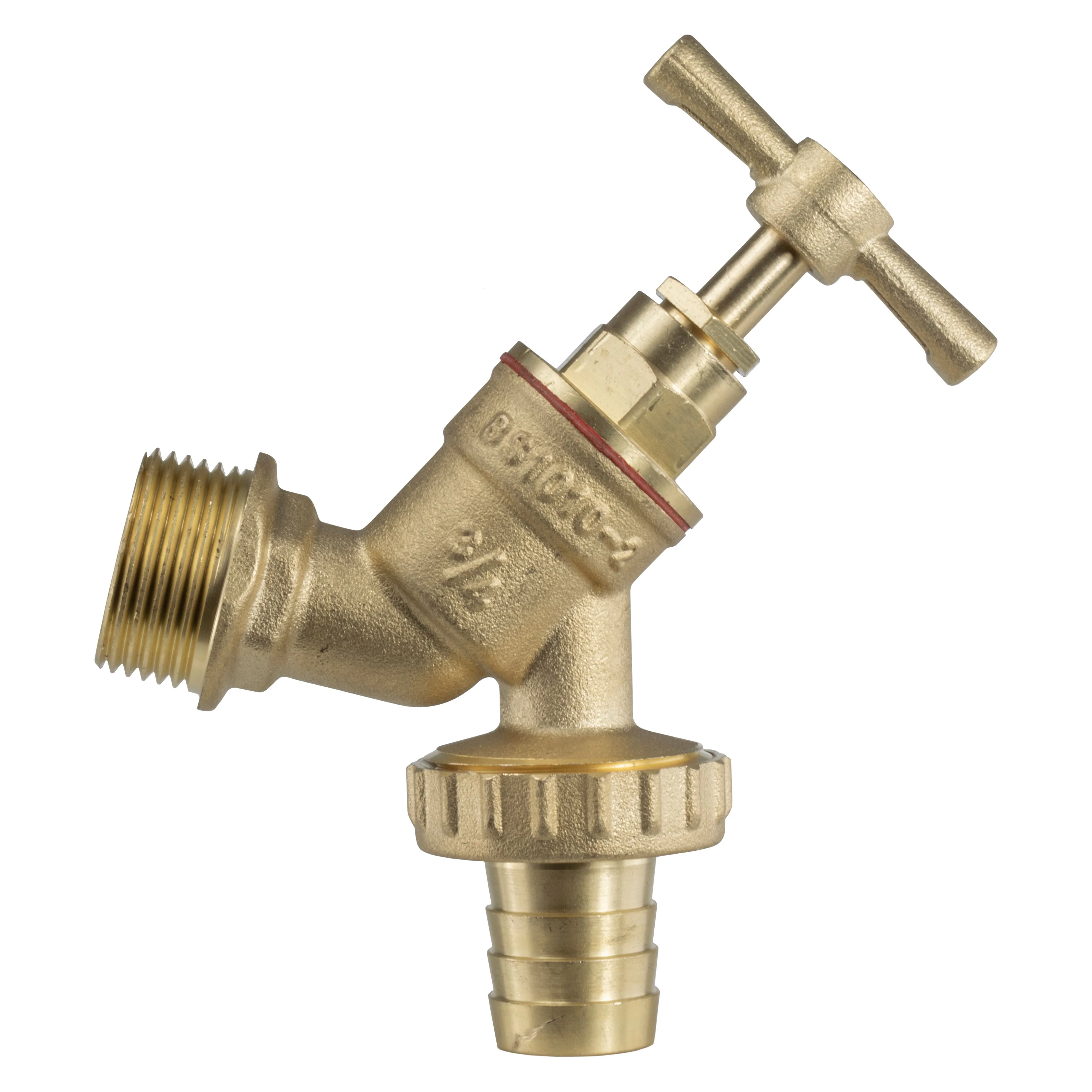 22mm Brass Wall Flange Kit with Brass Barbed Tap - Image 6
