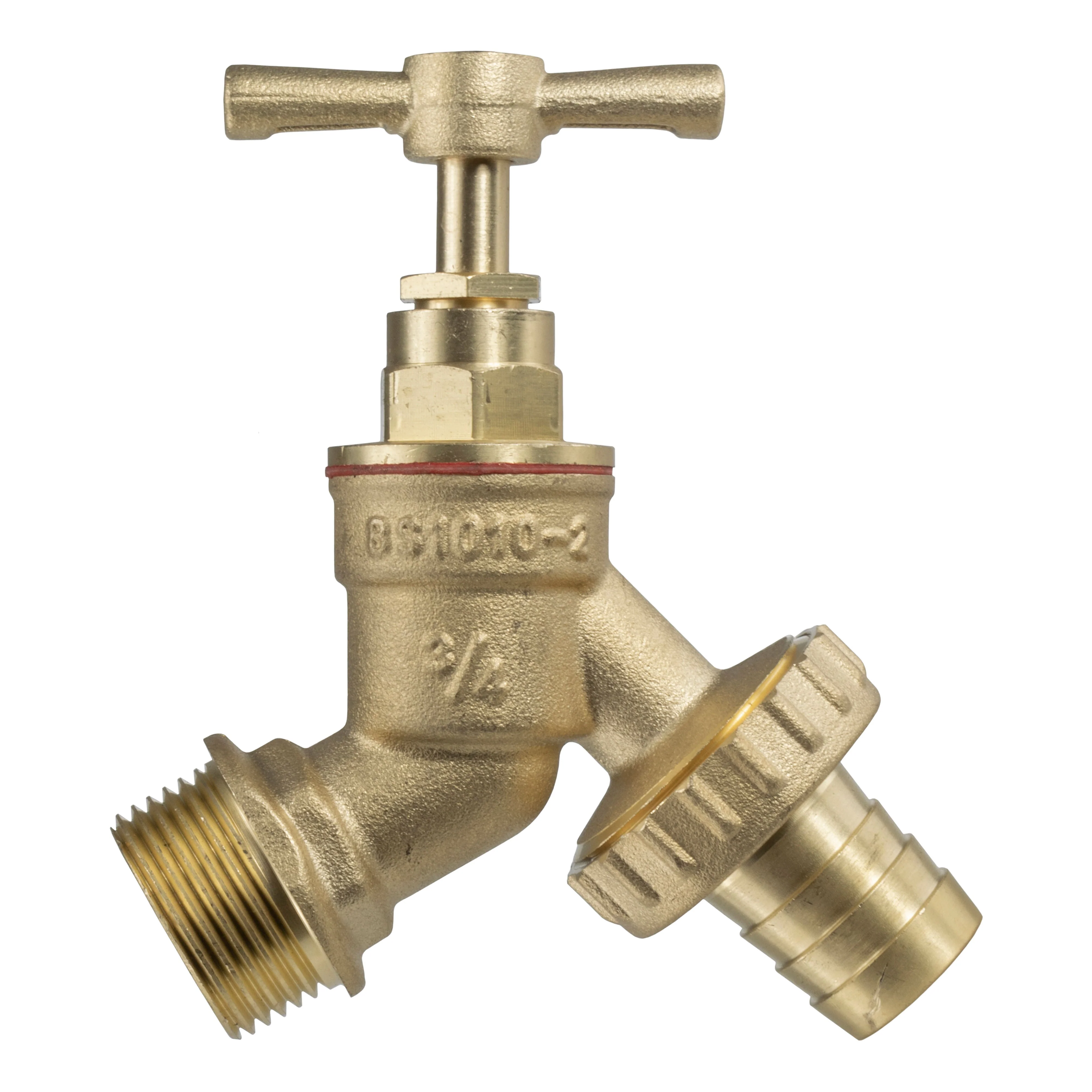 22mm Brass Wall Flange Kit with Brass Barbed Tap - Image 7