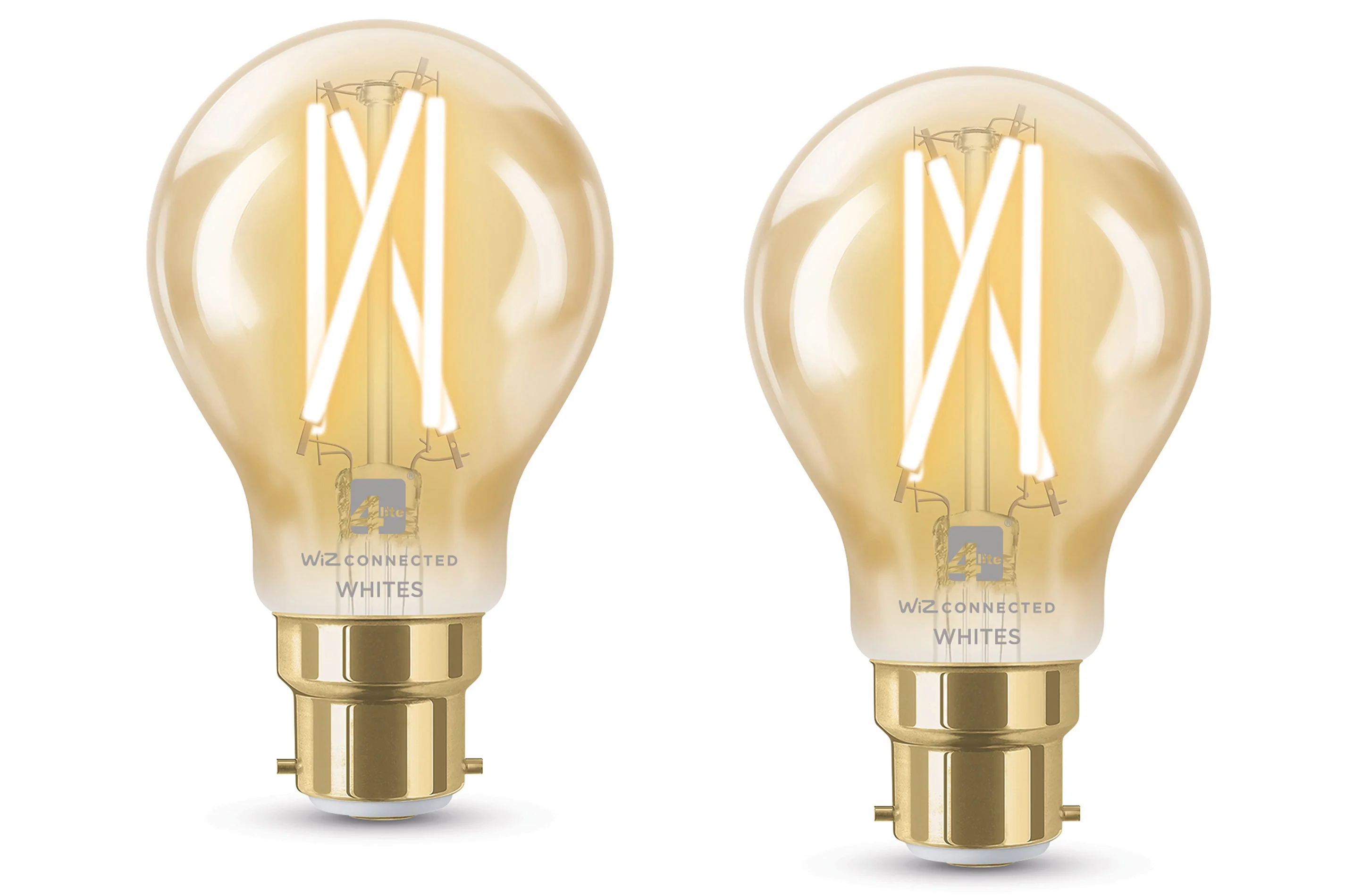 4lite WiZ Connected A60 Filament Amber WiFi LED Smart Bulb - Image 3