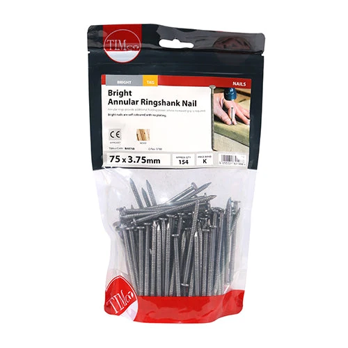 Annular Ringshank Nails – Bright Finish – 1kg Bags - Image 8