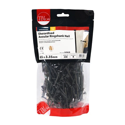 Annular Ringshank Nails – Sherardised Finish – 1kg Bags - Image 2