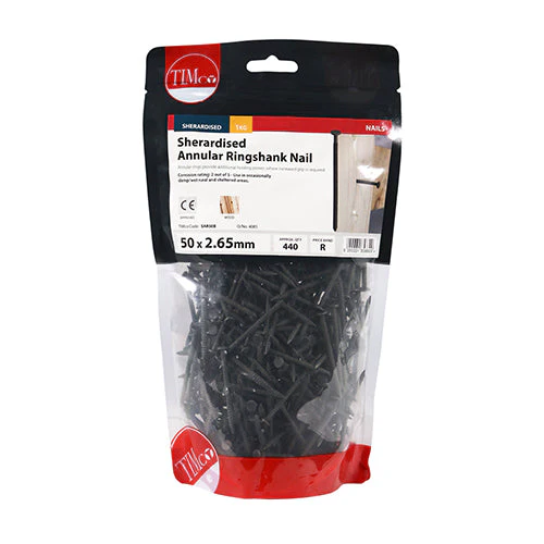 Annular Ringshank Nails – Sherardised Finish – 1kg Bags - Image 3