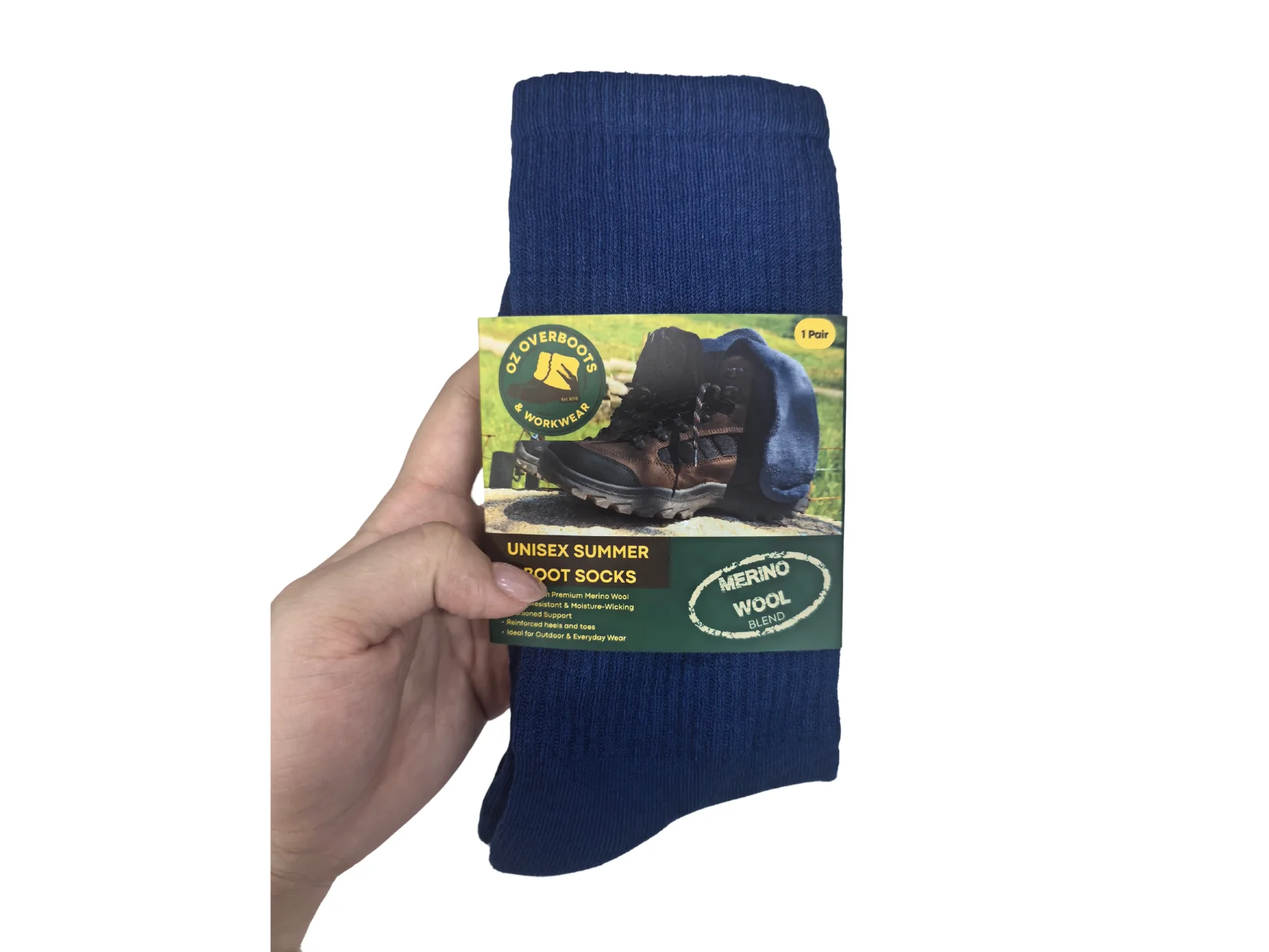 Australian Merino Wool Crew Socks – Lightweight, Odour-Resistant, Reinforced - Image 4