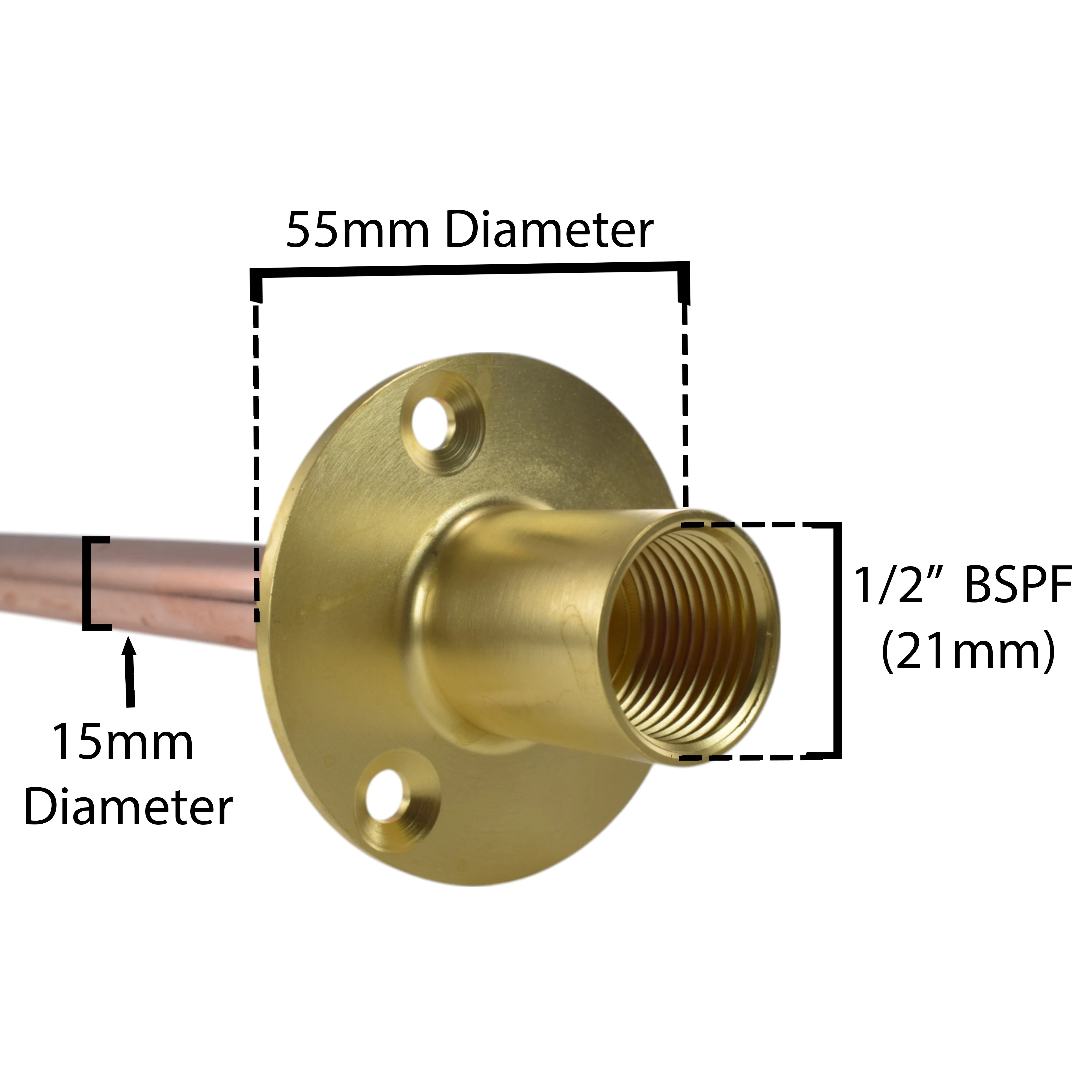 Brass Barbed Bib Tap BASIC Connection Kit x2 - Image 7