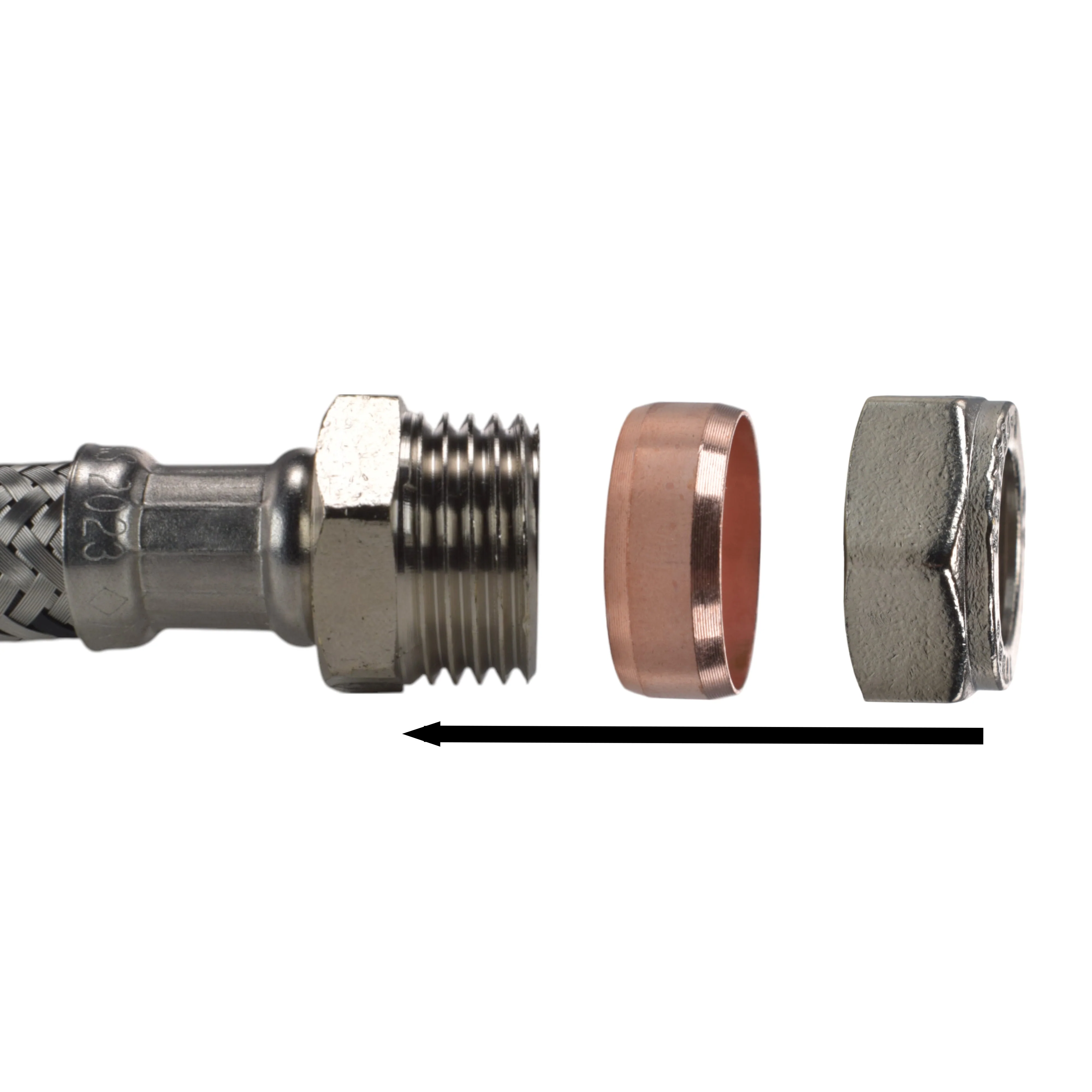 Brass Barbed Bib Tap STANDARD Connection Kit - Image 23