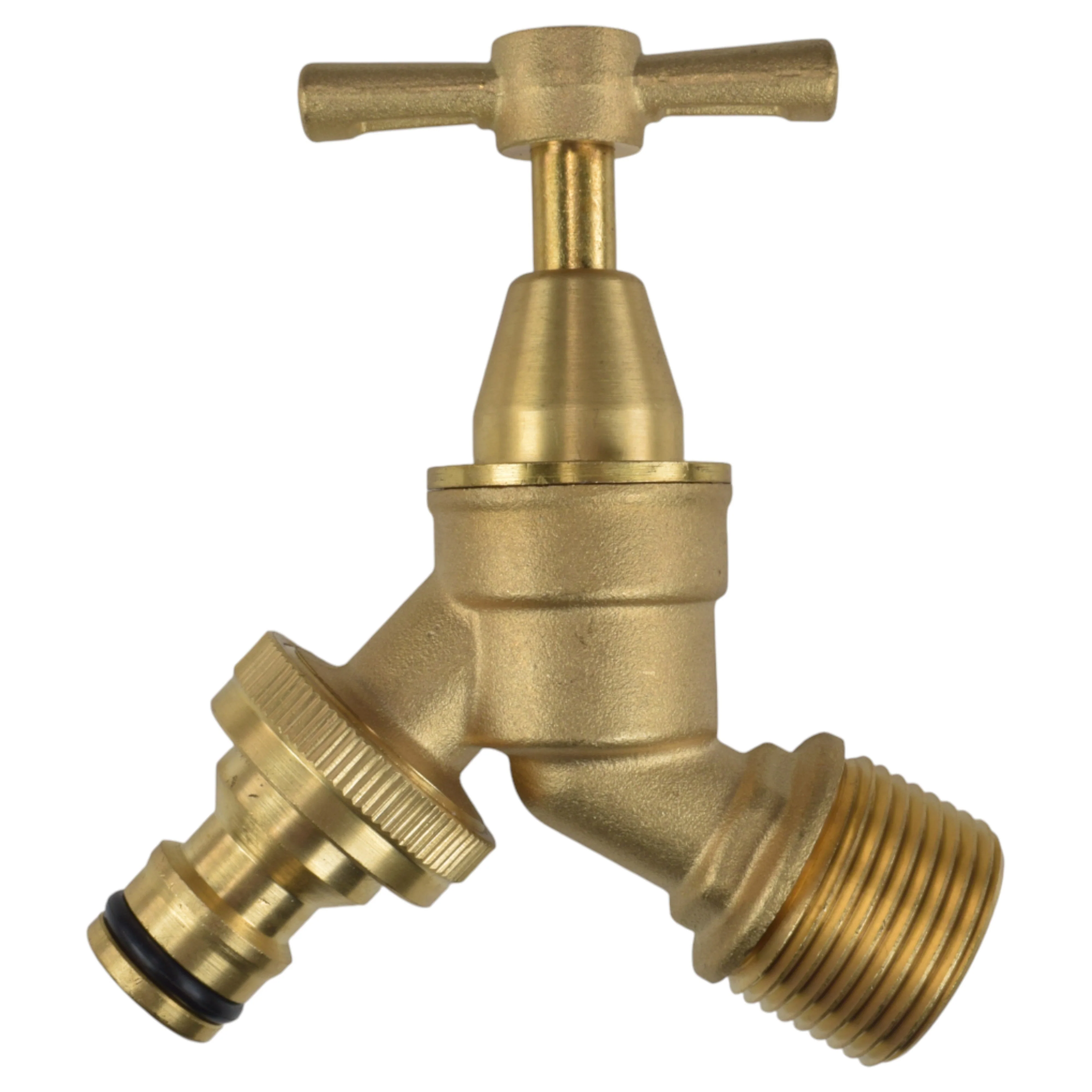 Brass Bib Tap Kit with Barb/Quick Connect Outlet, 1/2" and 3/4" BSP Thread Inlet - Image 17