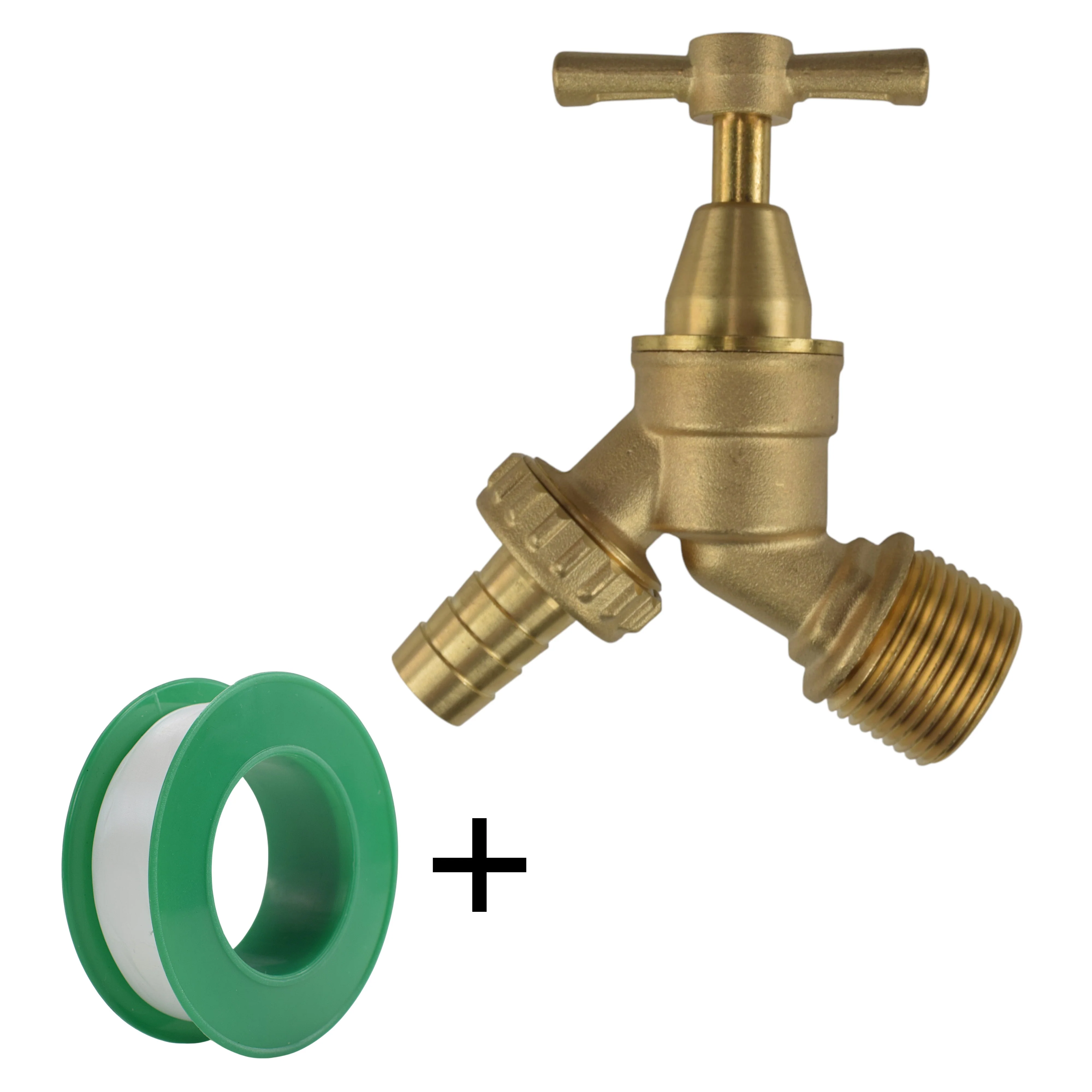 Brass Bib Tap Kit with Barb/Quick Connect Outlet, 1/2" and 3/4" BSP Thread Inlet - Image 19