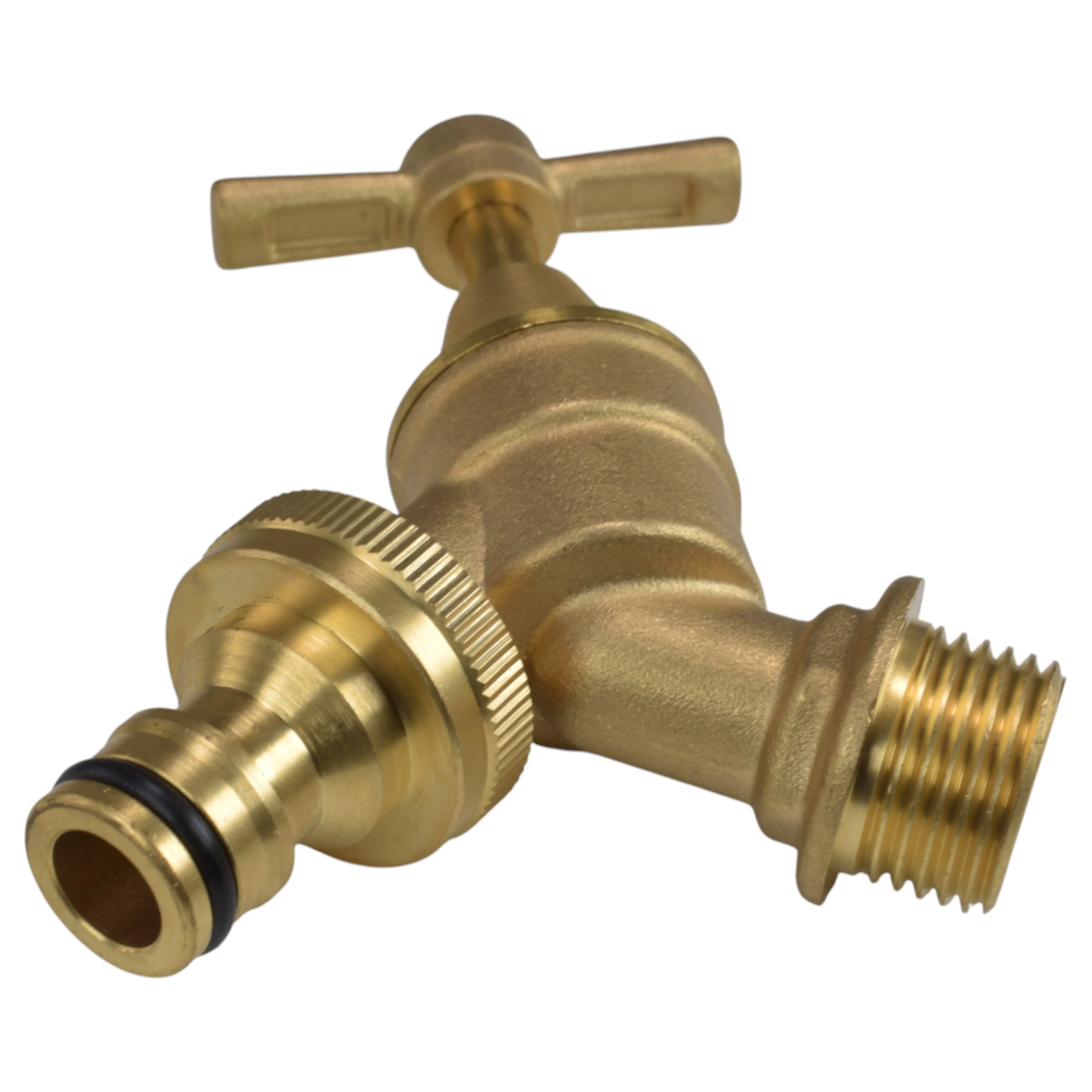 Brass Bib Tap Kit with Barb/Quick Connect Outlet, 1/2" and 3/4" BSP Thread Inlet - Image 23