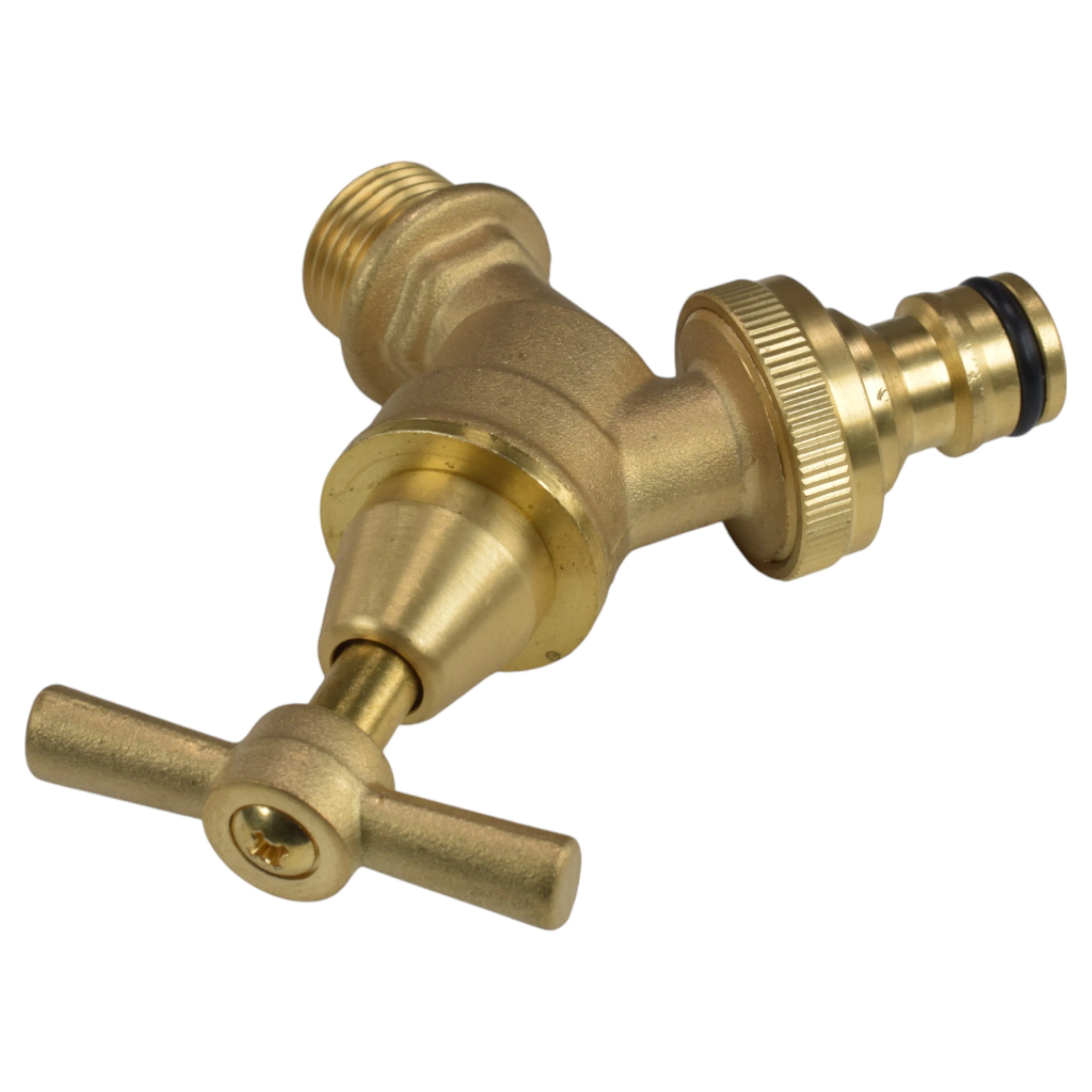 Brass Bib Tap Kit with Barb/Quick Connect Outlet, 1/2" and 3/4" BSP Thread Inlet - Image 24