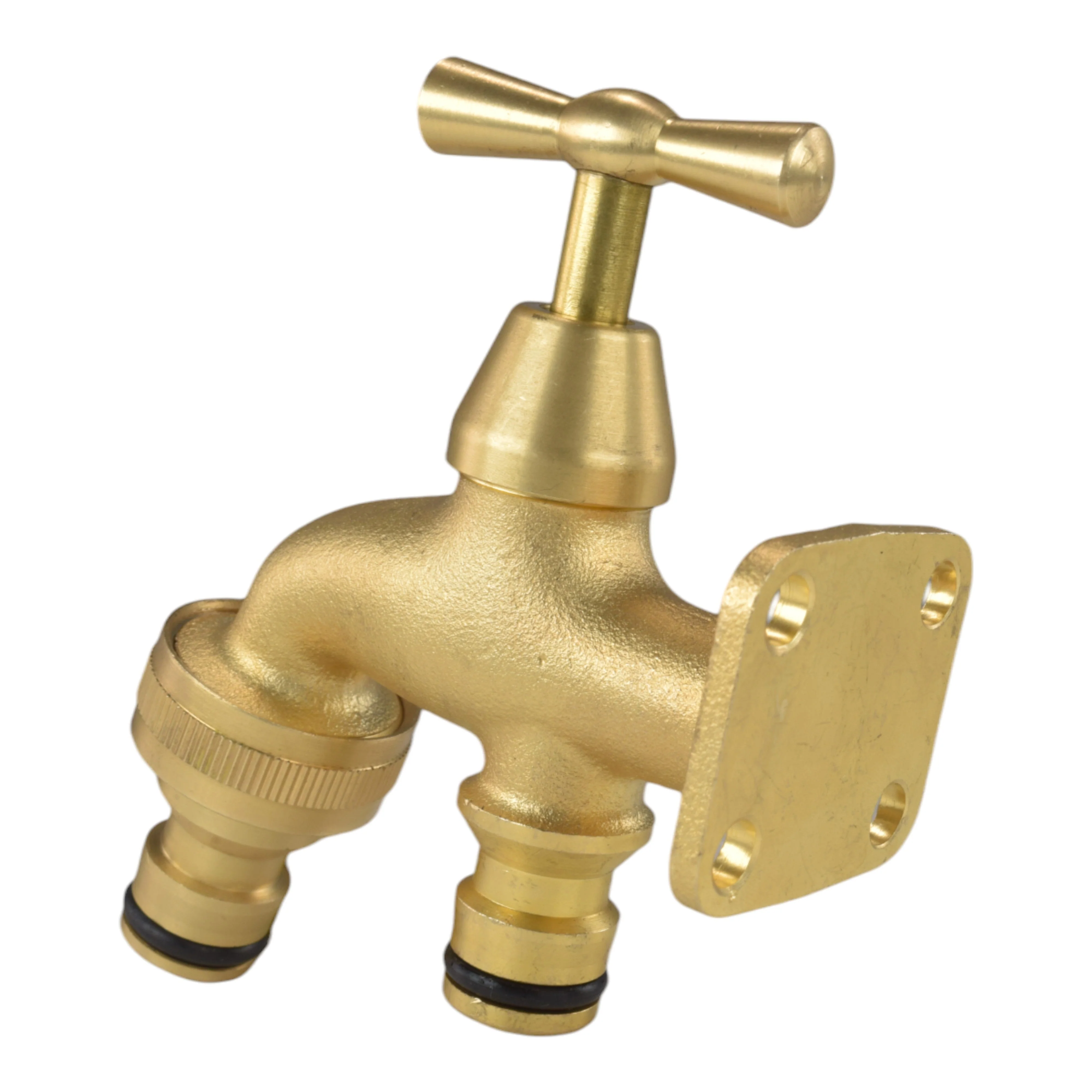 Brass Bib Tap with Quick Connect Inlet and Outlet - Image 6