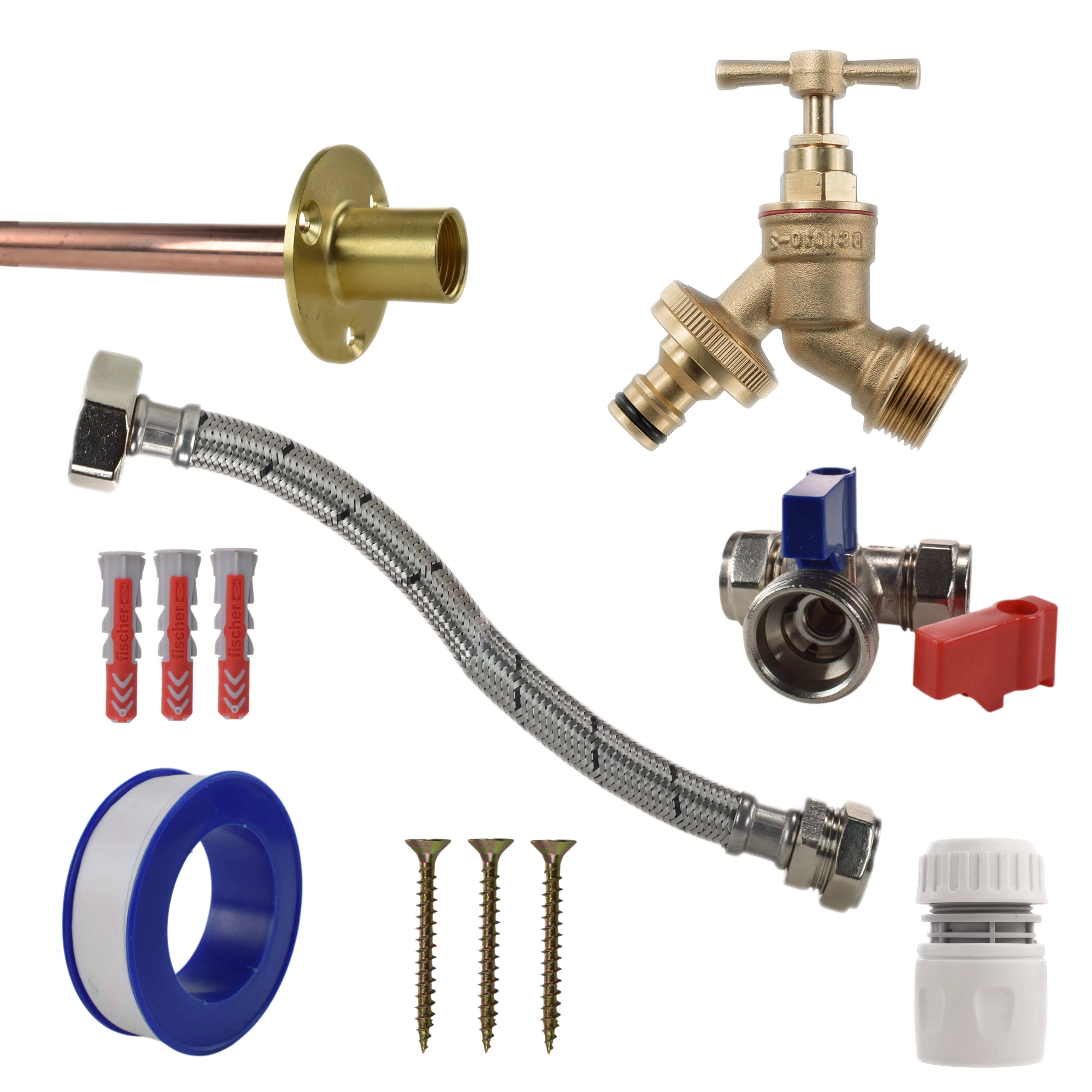 Brass Quick Connect Bib Tap STANDARD Connection Kit - Image 10