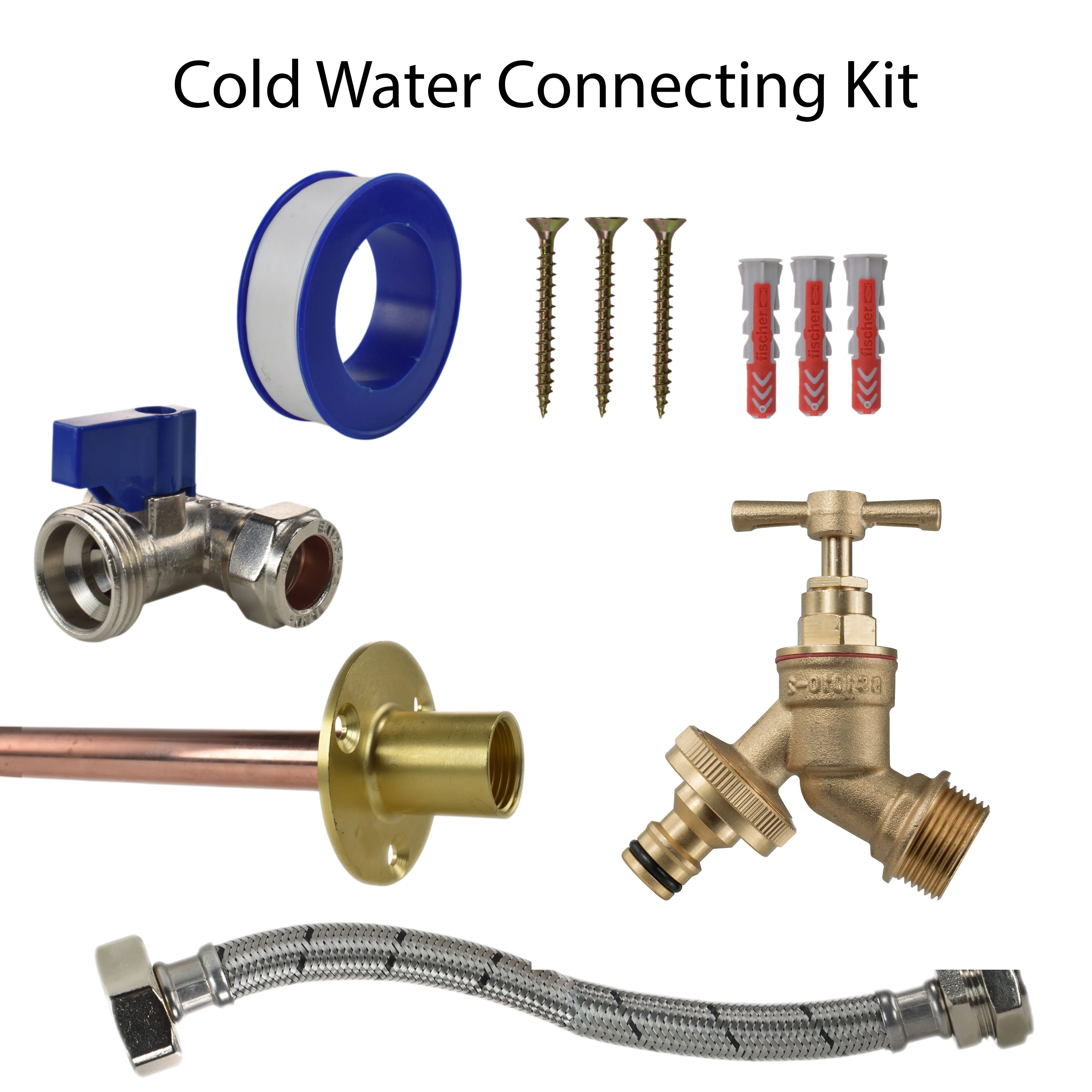 Brass Quick Connect Bib Tap STANDARD Connection Kit - Image 6