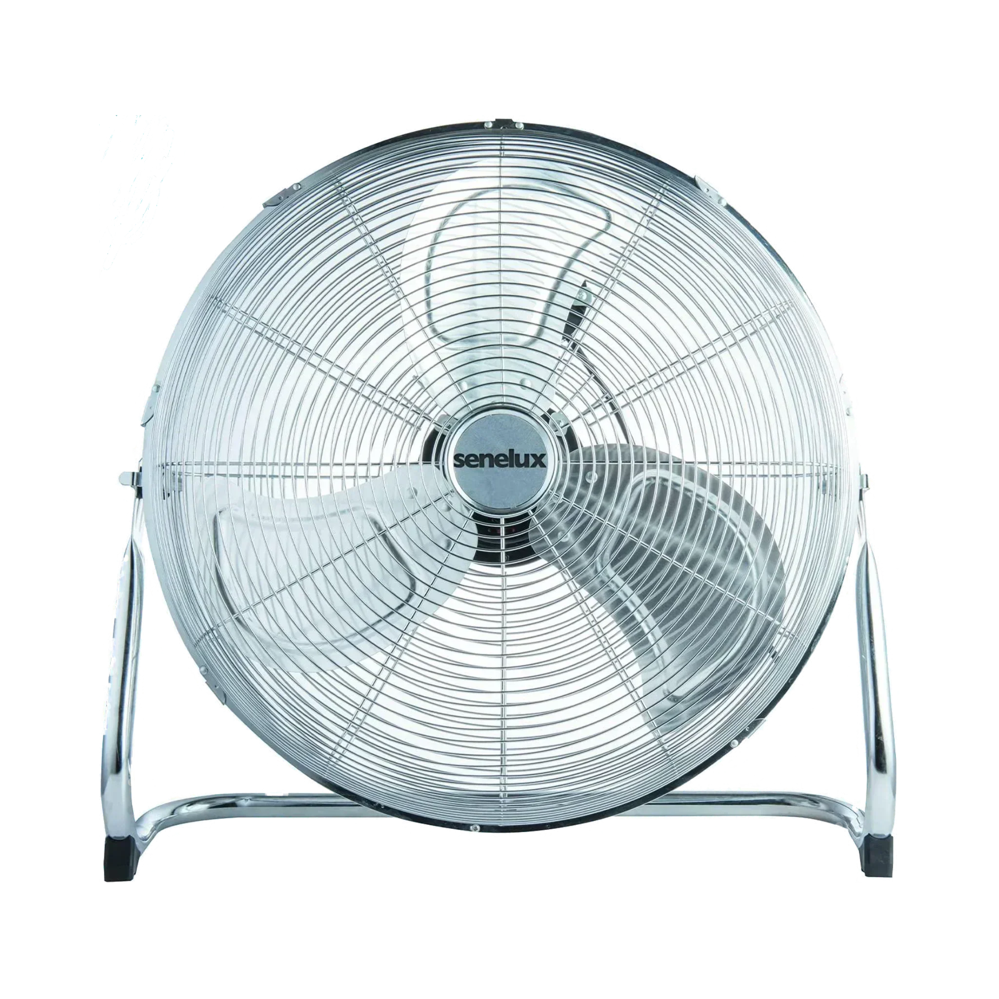 Chrome Floor Fan for Homes, Gyms, Bedrooms & Kitchens | with 3 Fan Speeds and Adjustable Tilt