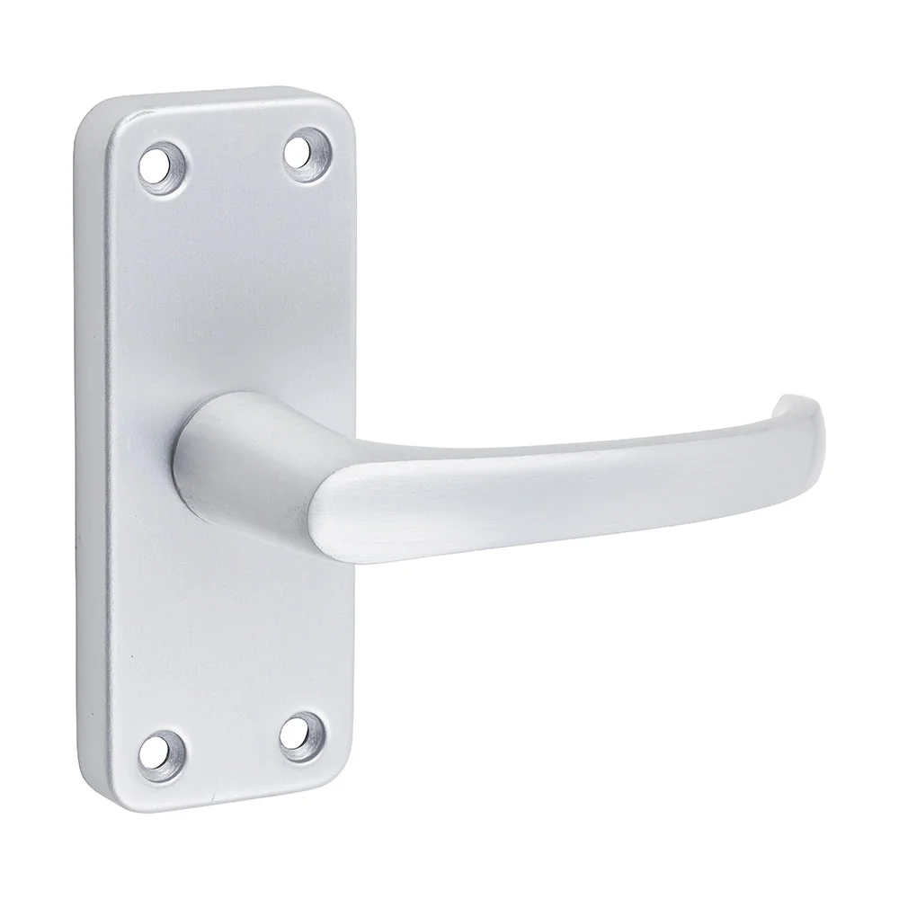 Contractors Lever Latch Door Handle – Satin Anodised Aluminium - 103 × 40