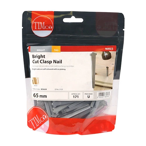 Cut Clasp Nails – Bright – 1kg Bags - Image 3