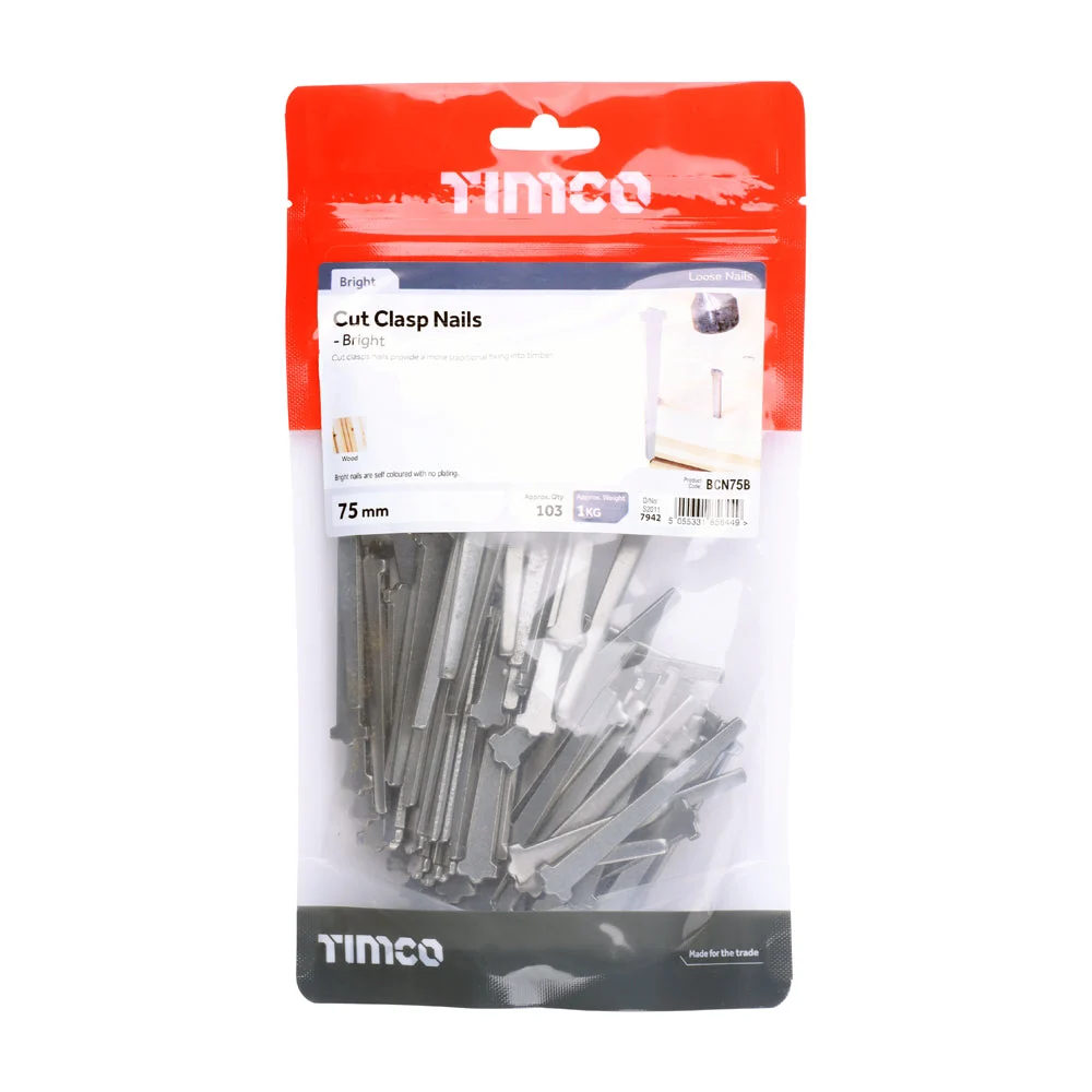 Cut Clasp Nails – Bright – 1kg Bags - Image 4