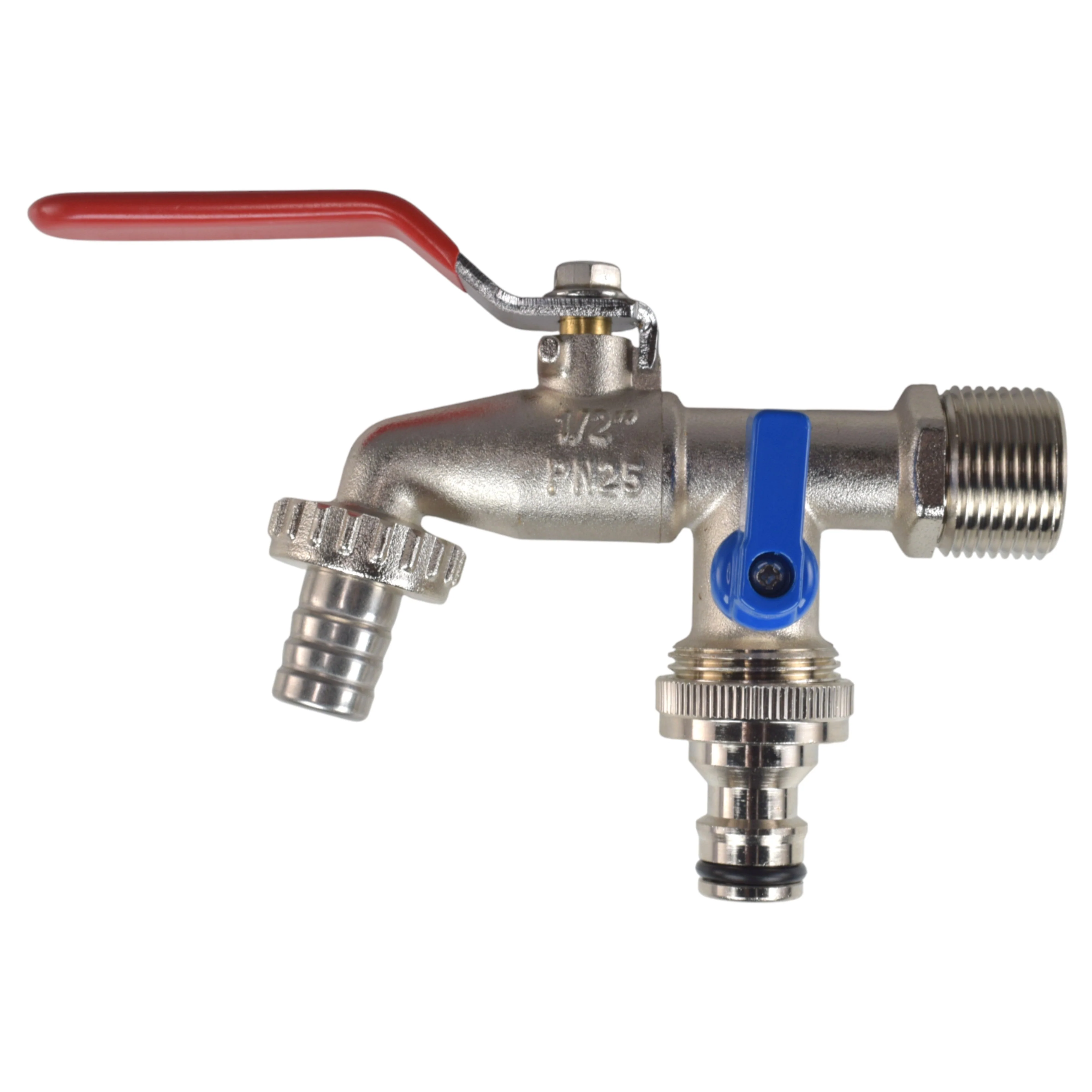 Double Lever Tap Kit with Barb/Quick Connect Outlet, 1/2" and 3/4" BSP Thread Inlet - Image 14