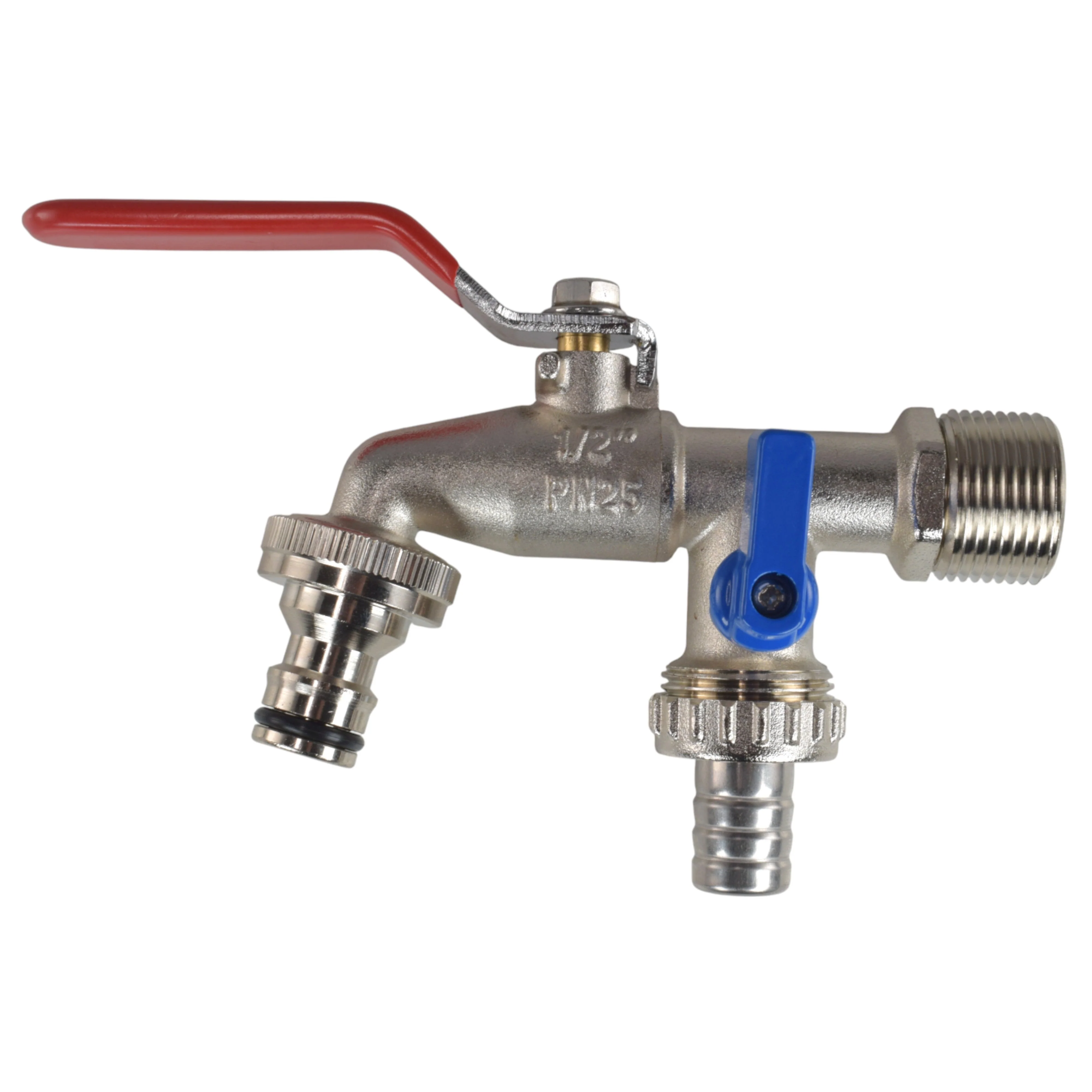 Double Lever Tap Kit with Barb/Quick Connect Outlet, 1/2" and 3/4" BSP Thread Inlet - Image 16
