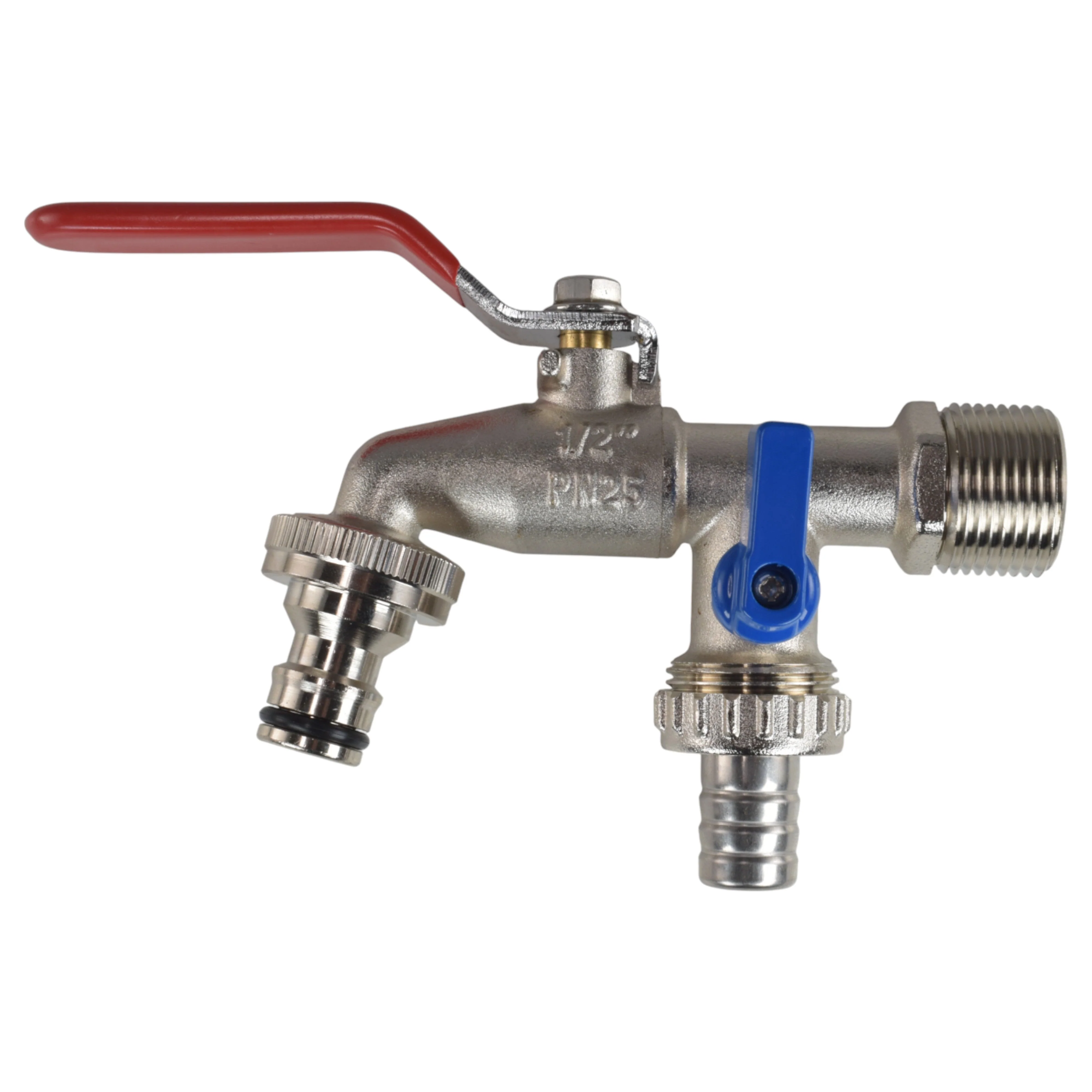 Double Lever Tap Kit with Barb/Quick Connect Outlet, 1/2" and 3/4" BSP Thread Inlet - Image 17
