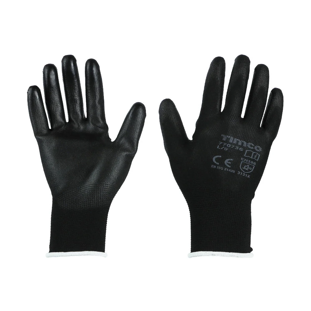 Durable Grip Gloves - PU Coated Polyester - Image 3