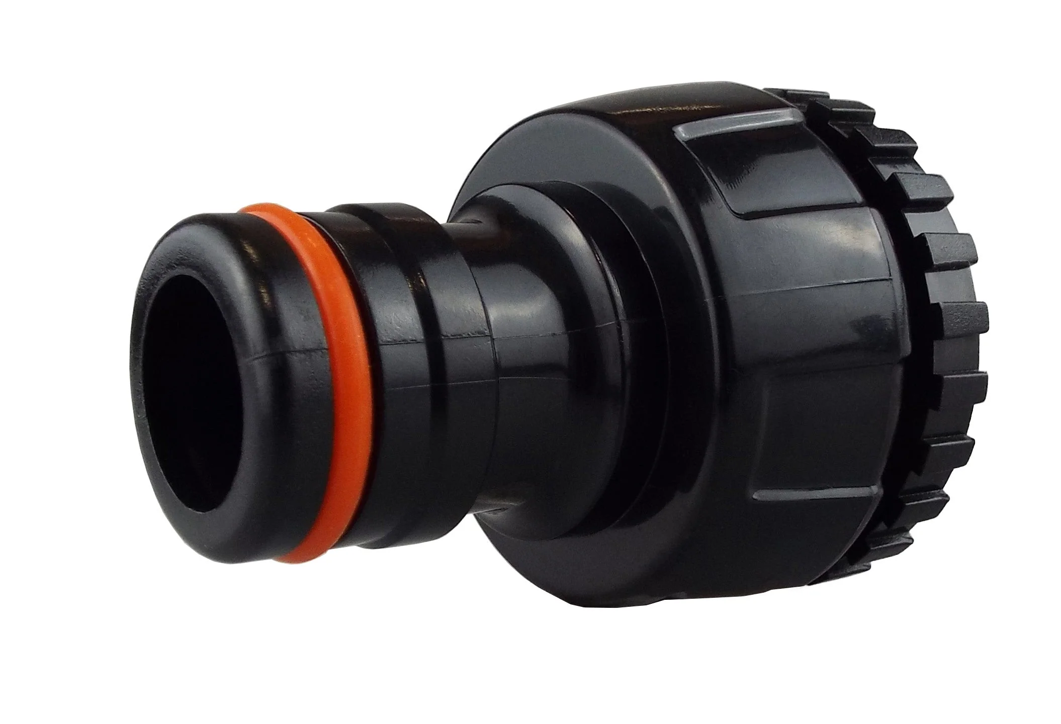 Female Tap Connector 1"-3/4" BSPF Max Flo Black/Orange - Image 2