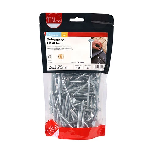 Galvanised Clout Nails – Roofing Nails – 1kg Bags - Image 8