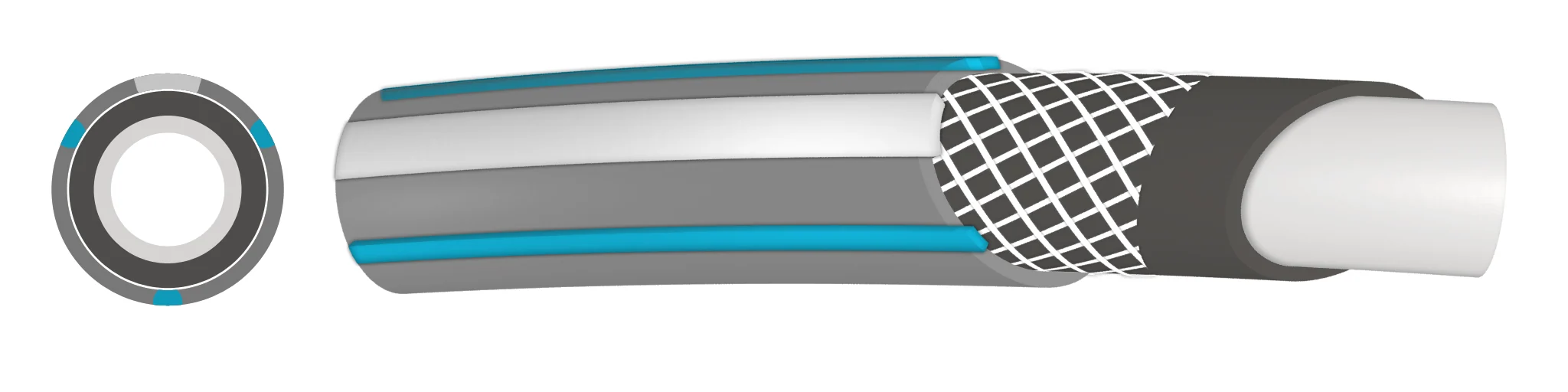 Garden Hose Modern Plus 4-Layer 1/2" Pipe with Hose Connector WL Set - Image 4