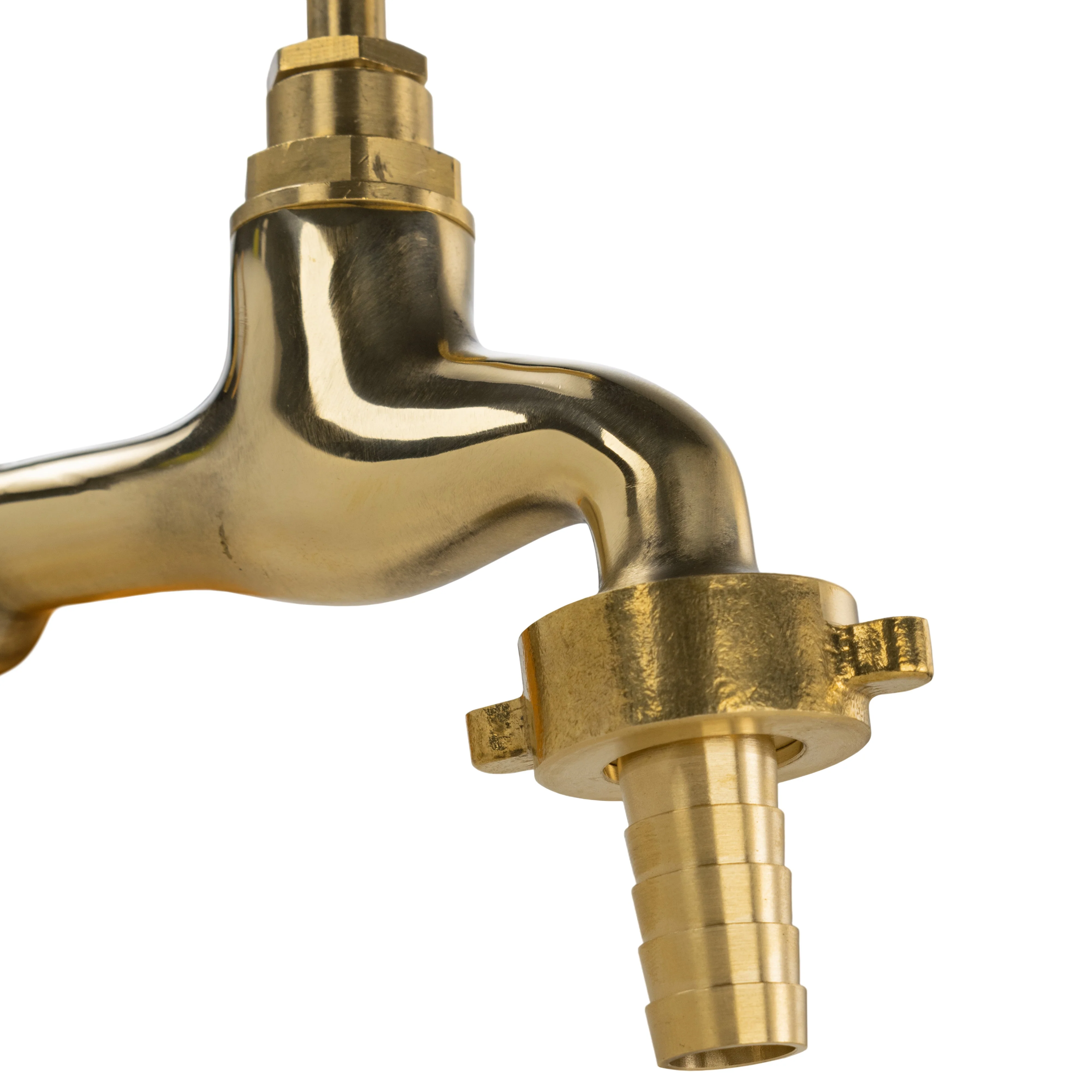 Garden Tap Polished Brass 1/2" BSPM - 13mm Barb - Image 5