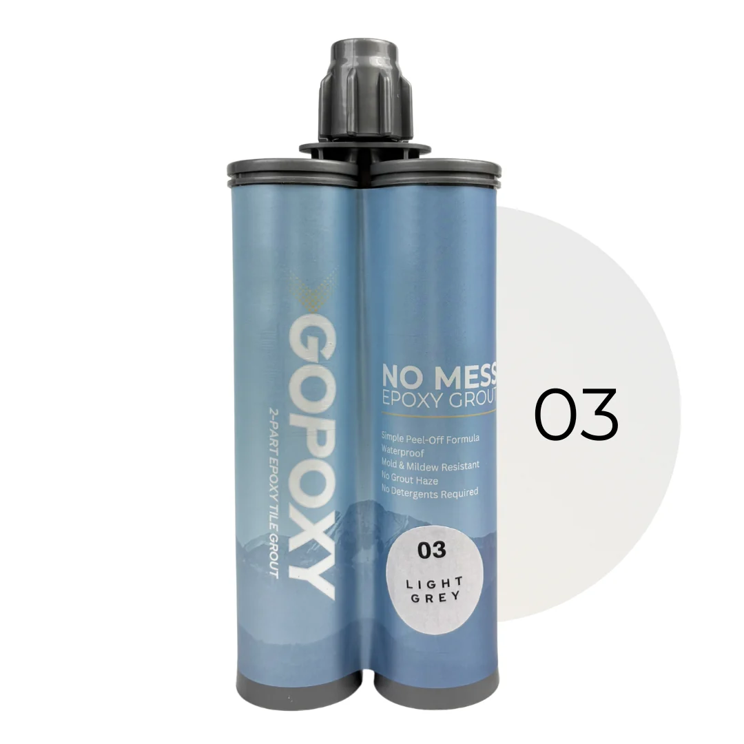 GoPoxy Epoxy Grout – “No-Mess” Peel-Off, Twin-Cartridge - Image 10