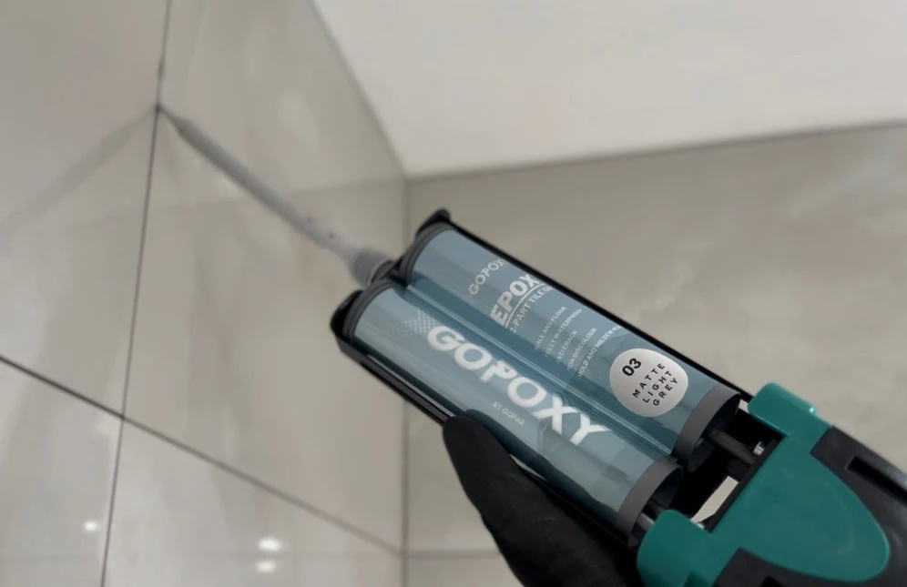 GoPoxy Epoxy Grout – “No-Mess” Peel-Off, Twin-Cartridge - Image 4
