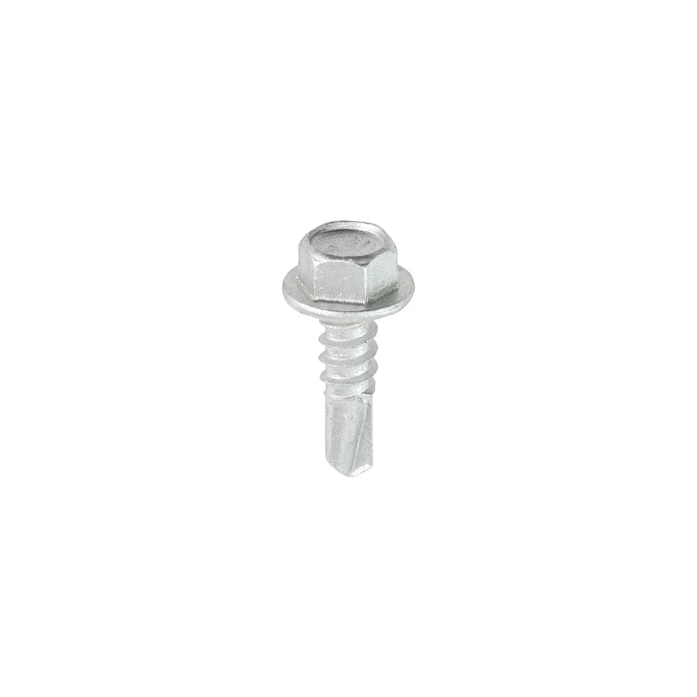 TIMCO Metal Construction Light Section Screws – Hex – Self-Drilling – Exterior – Silver Organic
