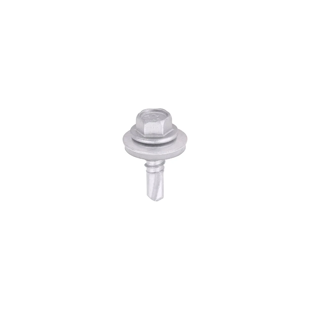 TIMCO Metal Construction Light Section Screws – Hex – EPDM Washer – Self-Drilling – Exterior – Silver Organic