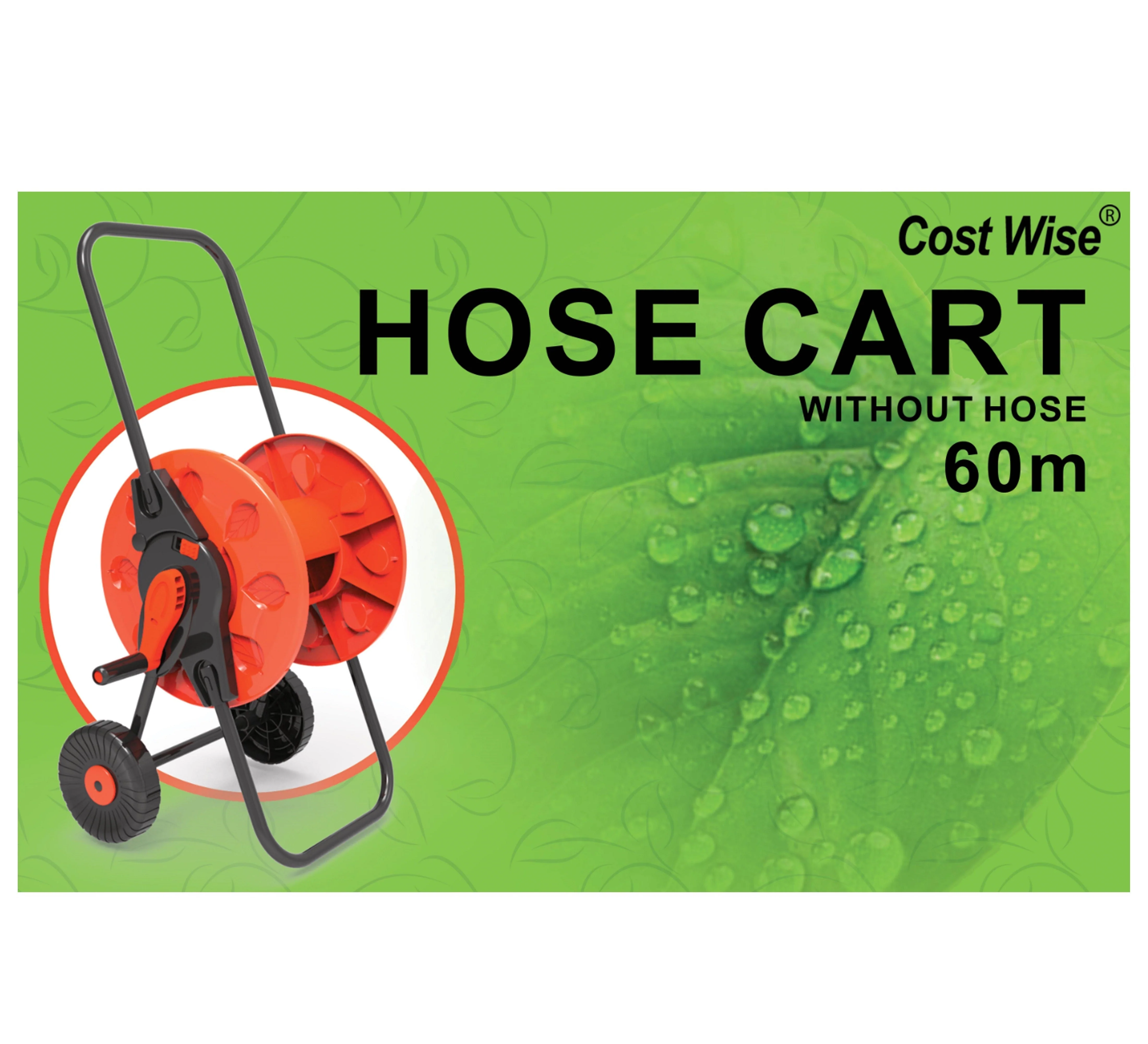 Hose Cart with Wheels for 60m 1/2" Garden Hose CW - Image 5