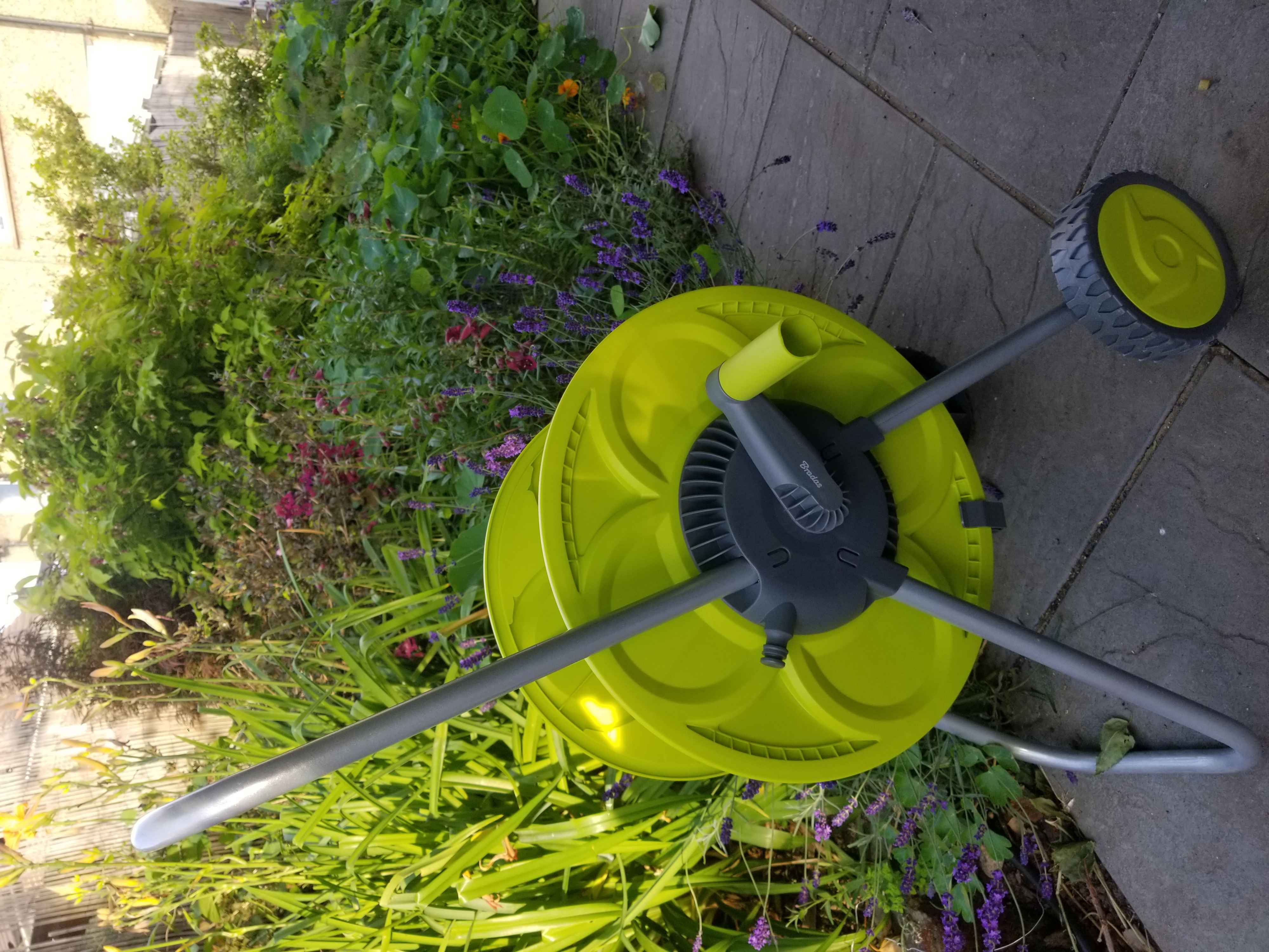 Hose Reel Eco Portable Cart Lime 50m - Image 4