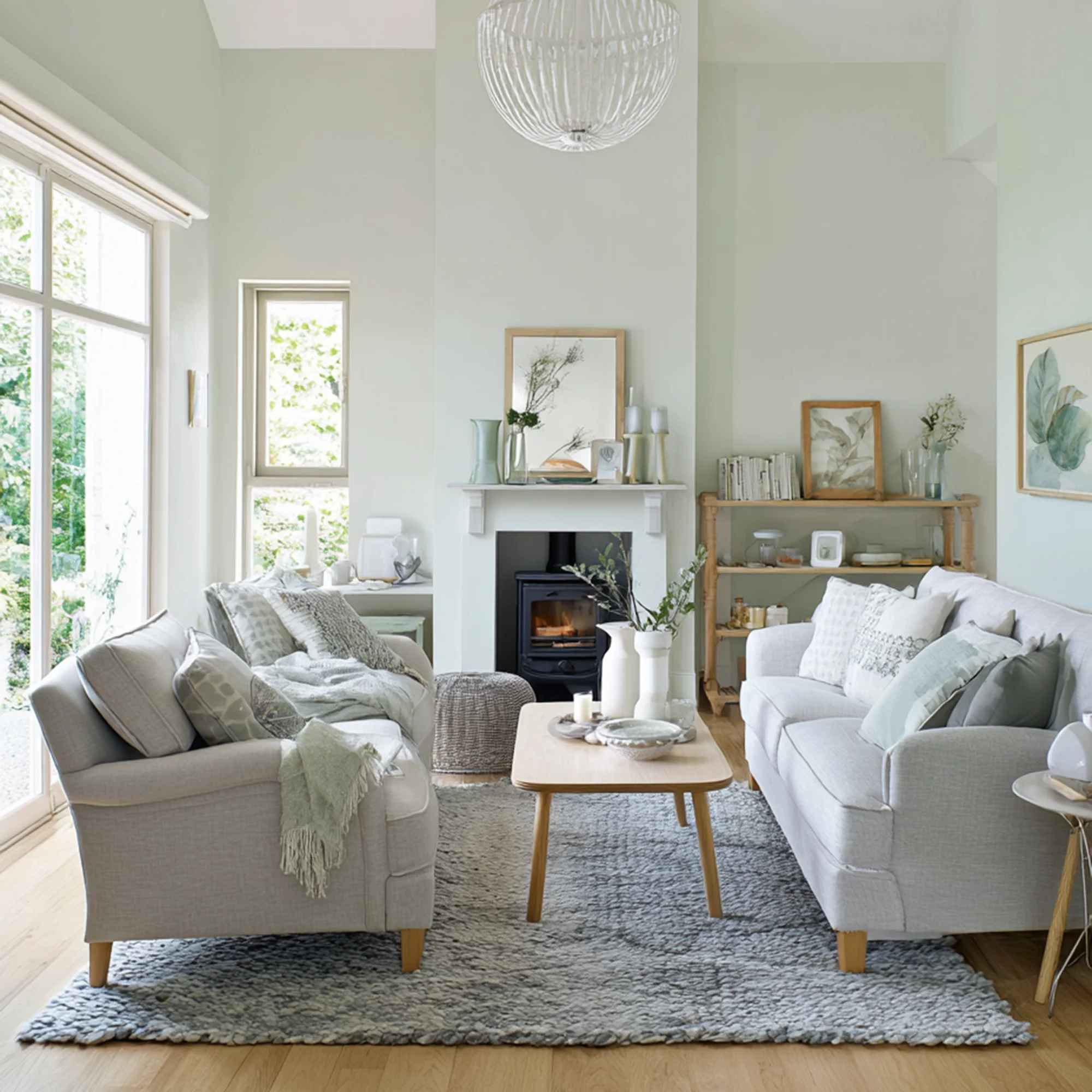 Little Knights - Lichen Neutral Greenish Grey - Matte/Eggshell/Silk/Satin/Gloss Internal Paint - Image 2