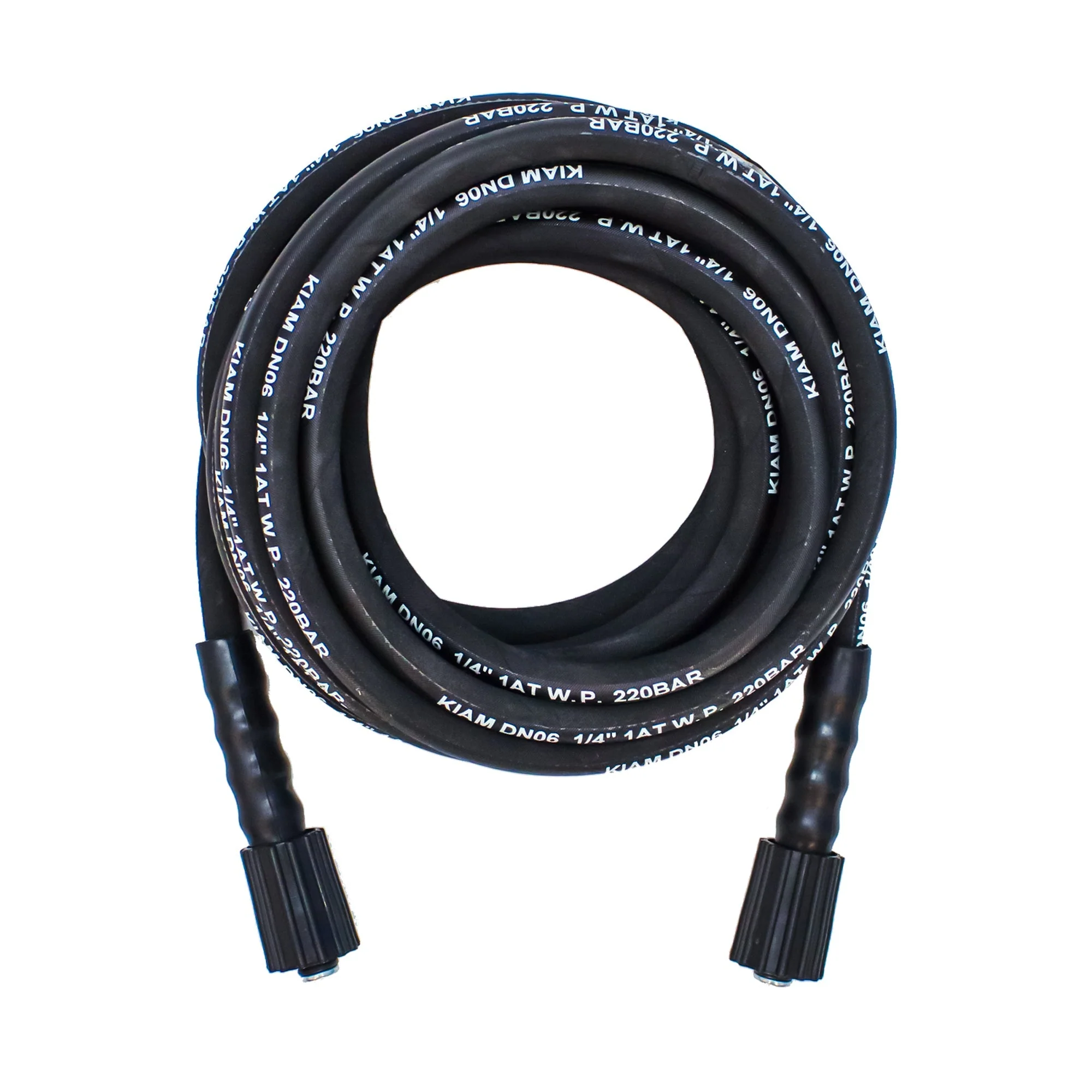 M22 Female - M22 Female Heavy Duty 1/4" Rubber Pressure Washer Hose - Image 3