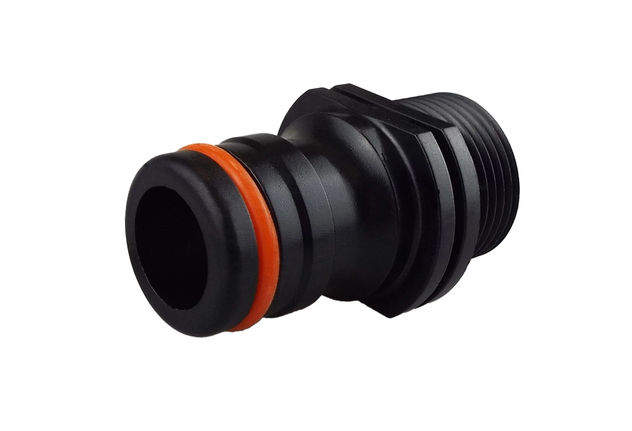 Male Tap Connector 3/4" BSPM - Max Flo, Black/Orange - Image 4