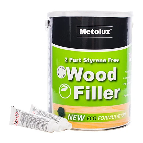 Metolux 2 Part Styrene Free Wood Filler – Light Oak (275ml / 770ml / 3.3L) - Image 3