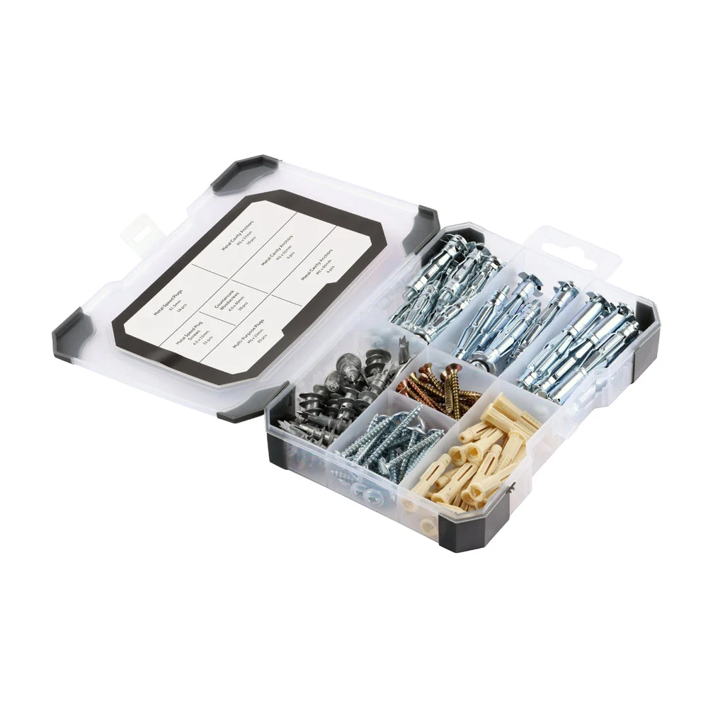 Mixed Tray – Plasterboard Fixings – 102 Piece
