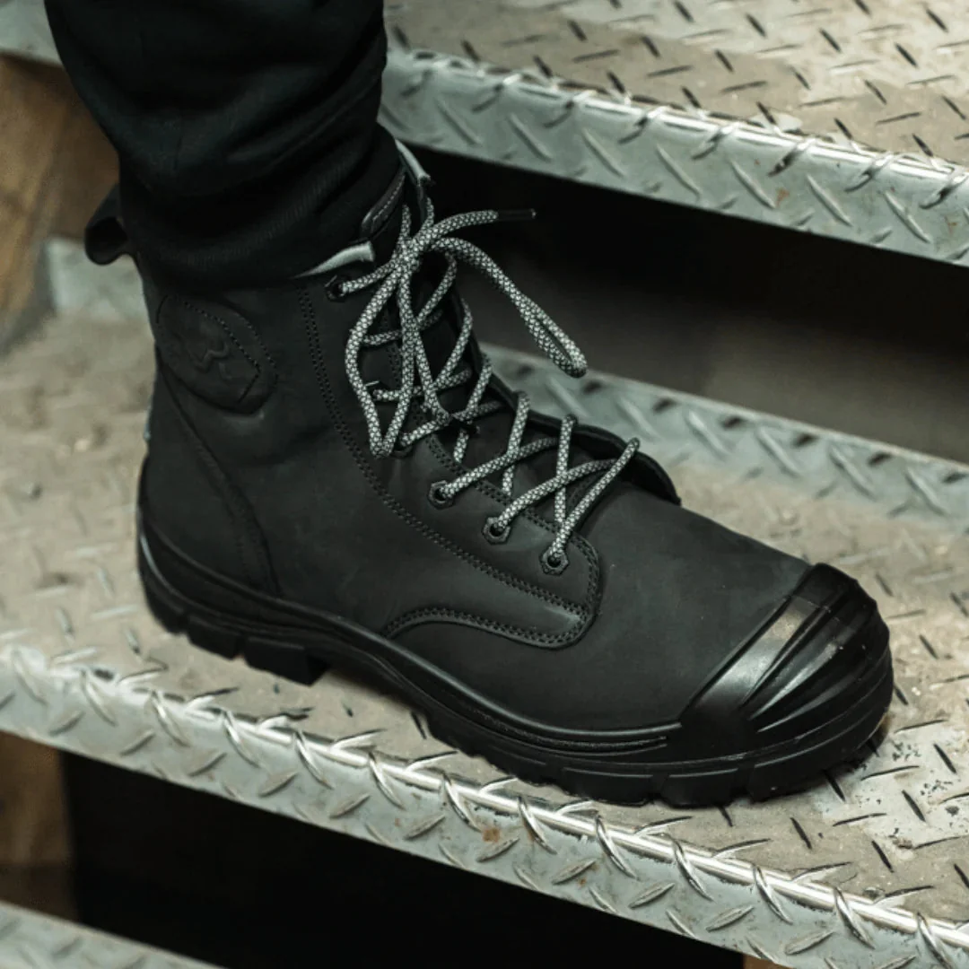Munka Taurus Side Zip Work Boots - BLACK - Image 8