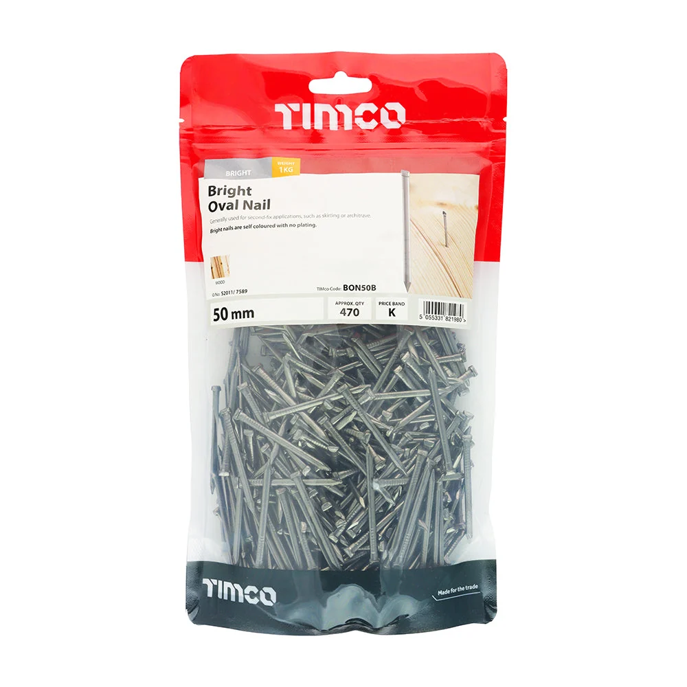 Oval Nails – Bright – 1kg Bags - Image 3