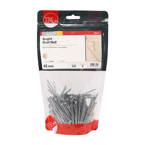 Oval Nails – Bright – 1kg Bags - Image 4