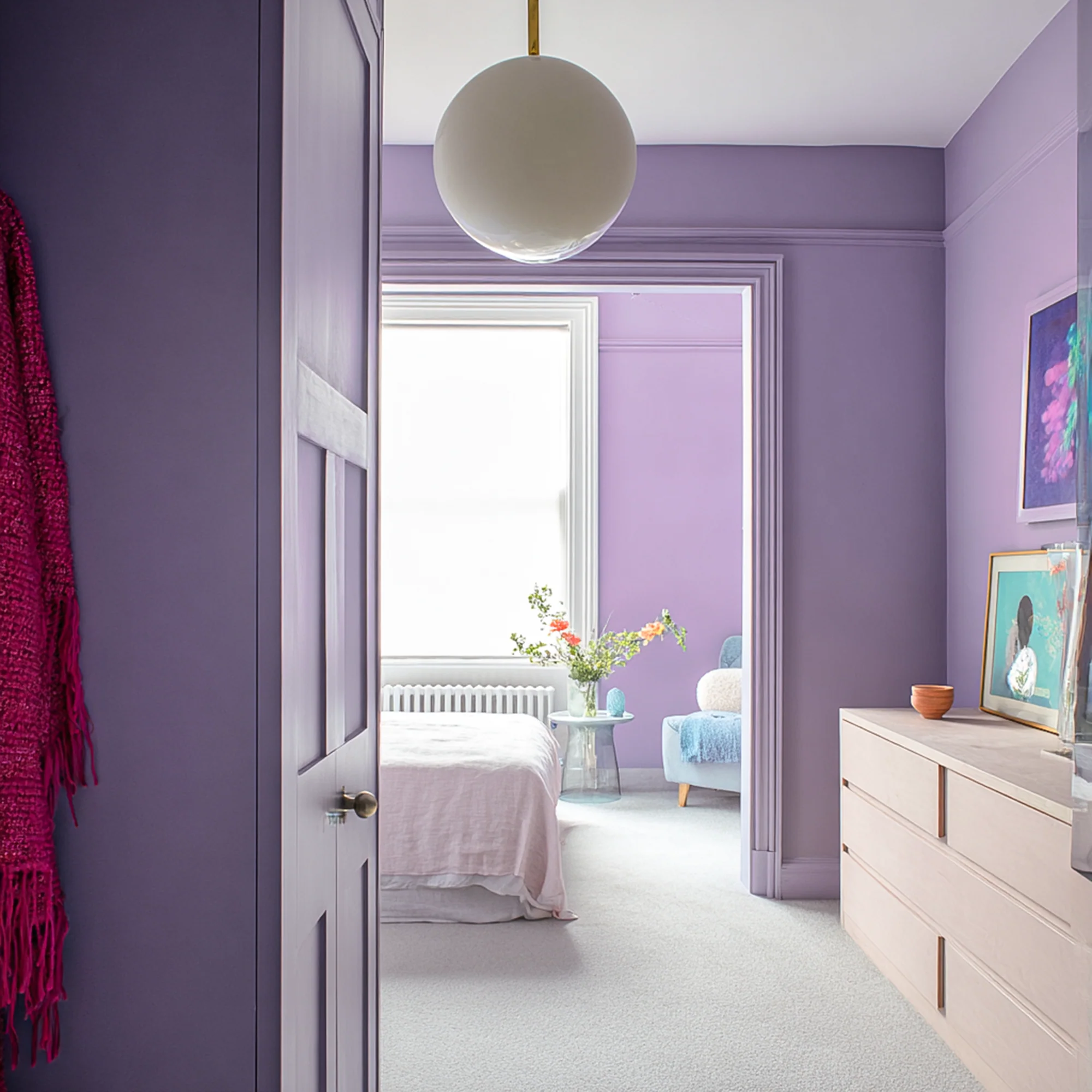 Little Knights - Periwinkle Vibrant Flower Purple - Matte/Eggshell/Silk/Satin/Gloss Interior Paint - Image 2