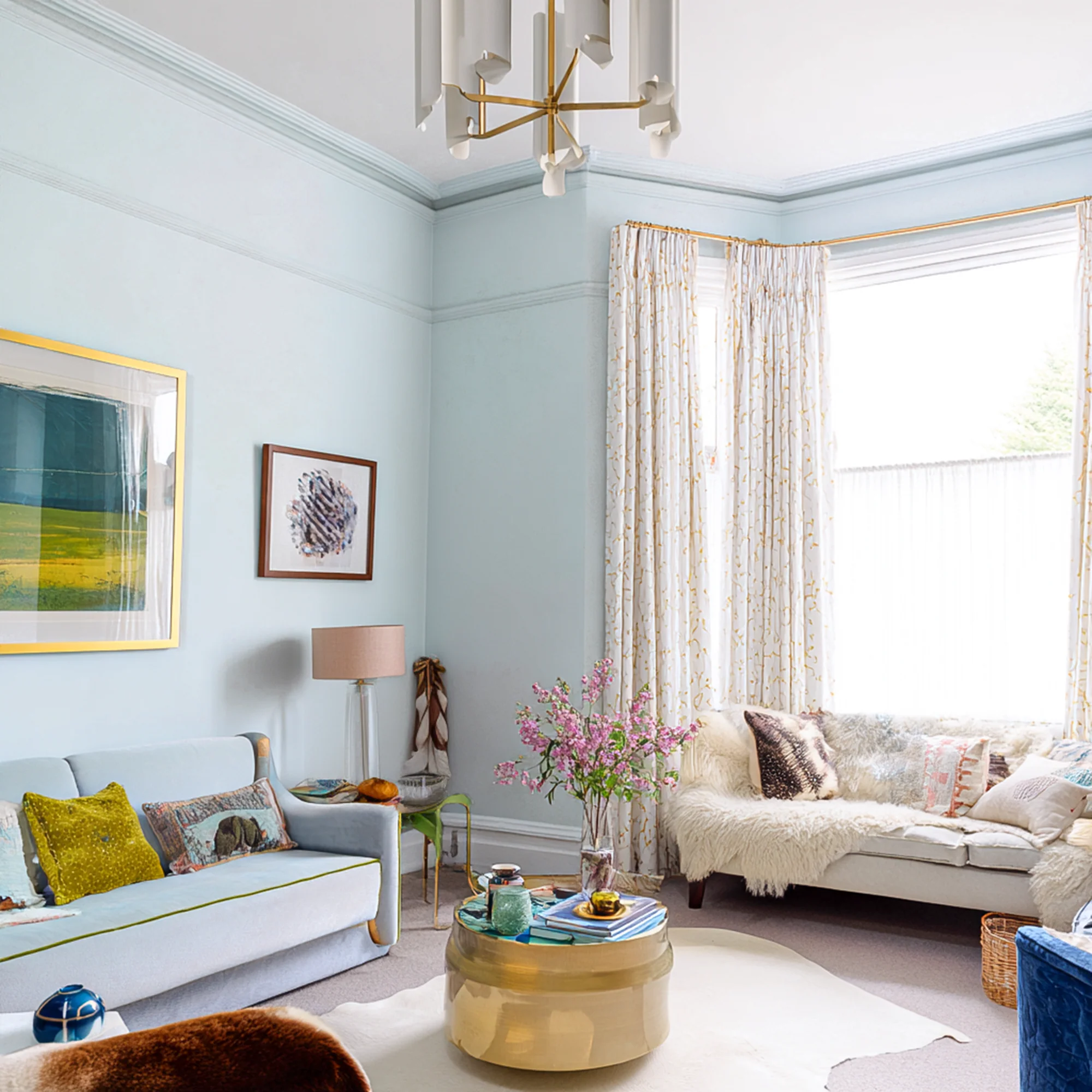 Little Knights - Powder Blue Dusty & Light - Matte/Eggshell/Silk/Satin/Gloss Interior Paint - Image 2