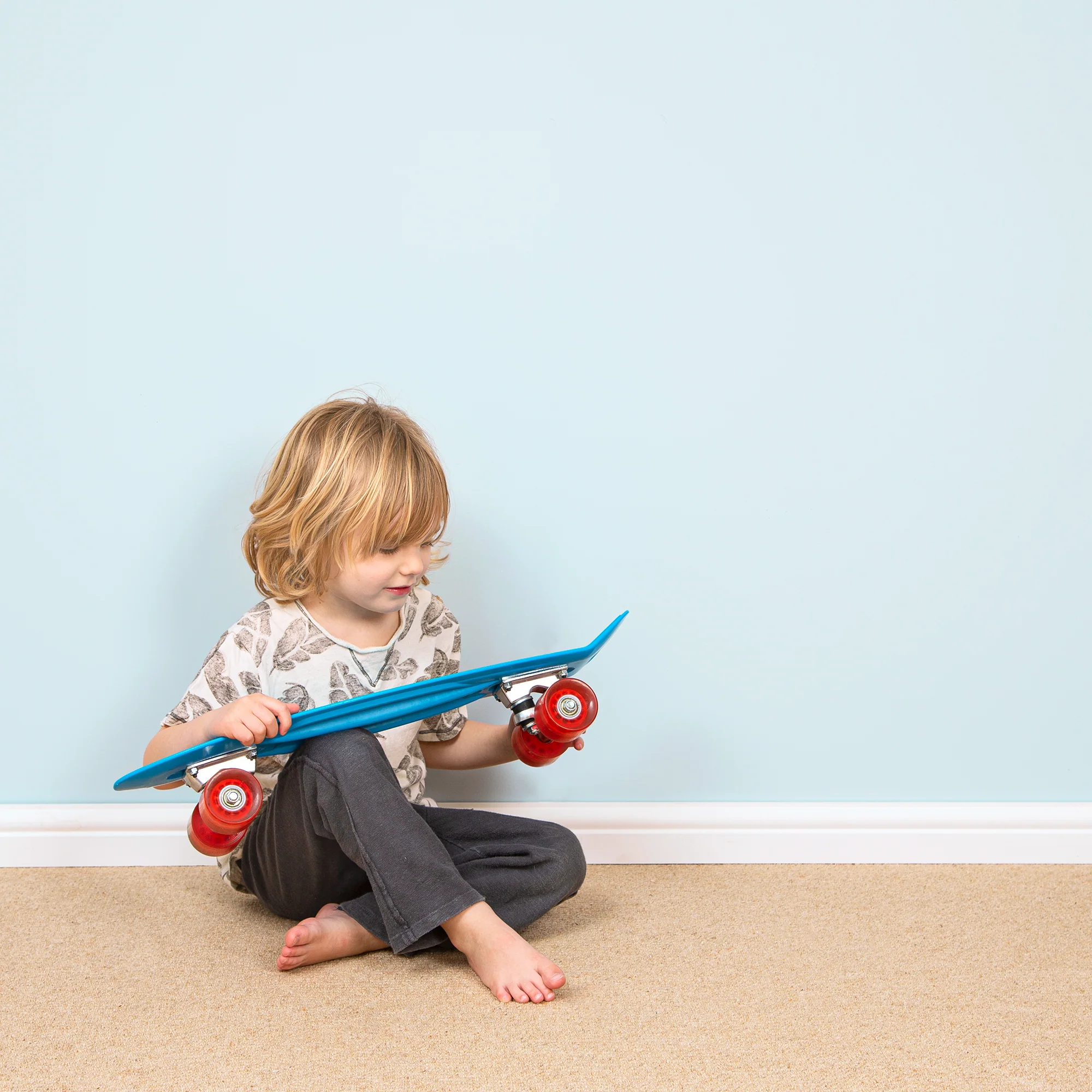 Little Knights - Powder Blue Dusty & Light - Matte/Eggshell/Silk/Satin/Gloss Interior Paint - Image 3