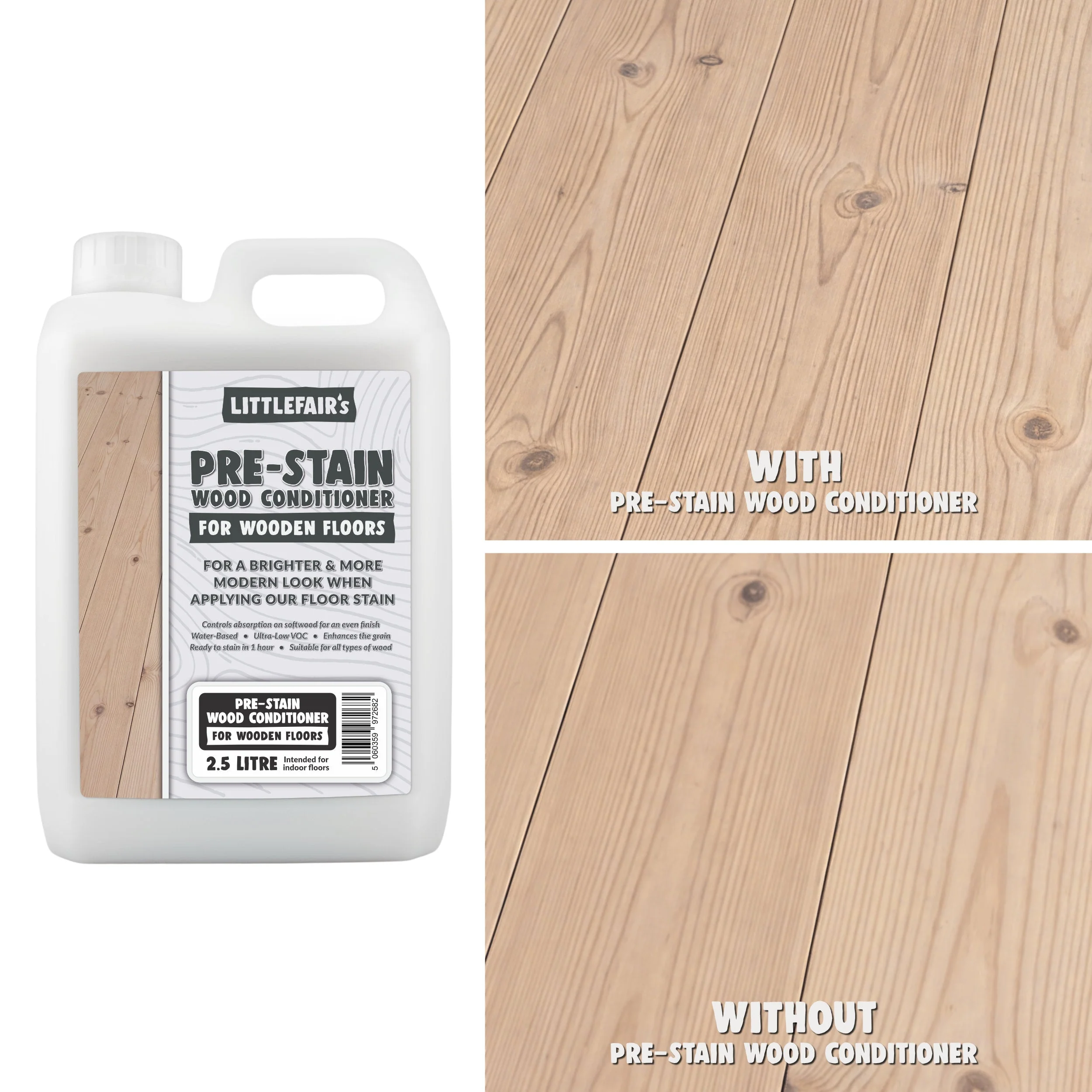 Pre-Stain Wood Conditioner - Flooring (Ideal for Use Before Using Wooden Floor Stain) - Image 4