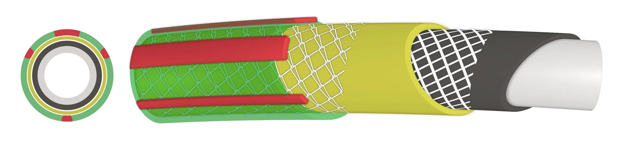 Premium Garden Hose 6-Layer 1/2" Pipe Green - Image 4