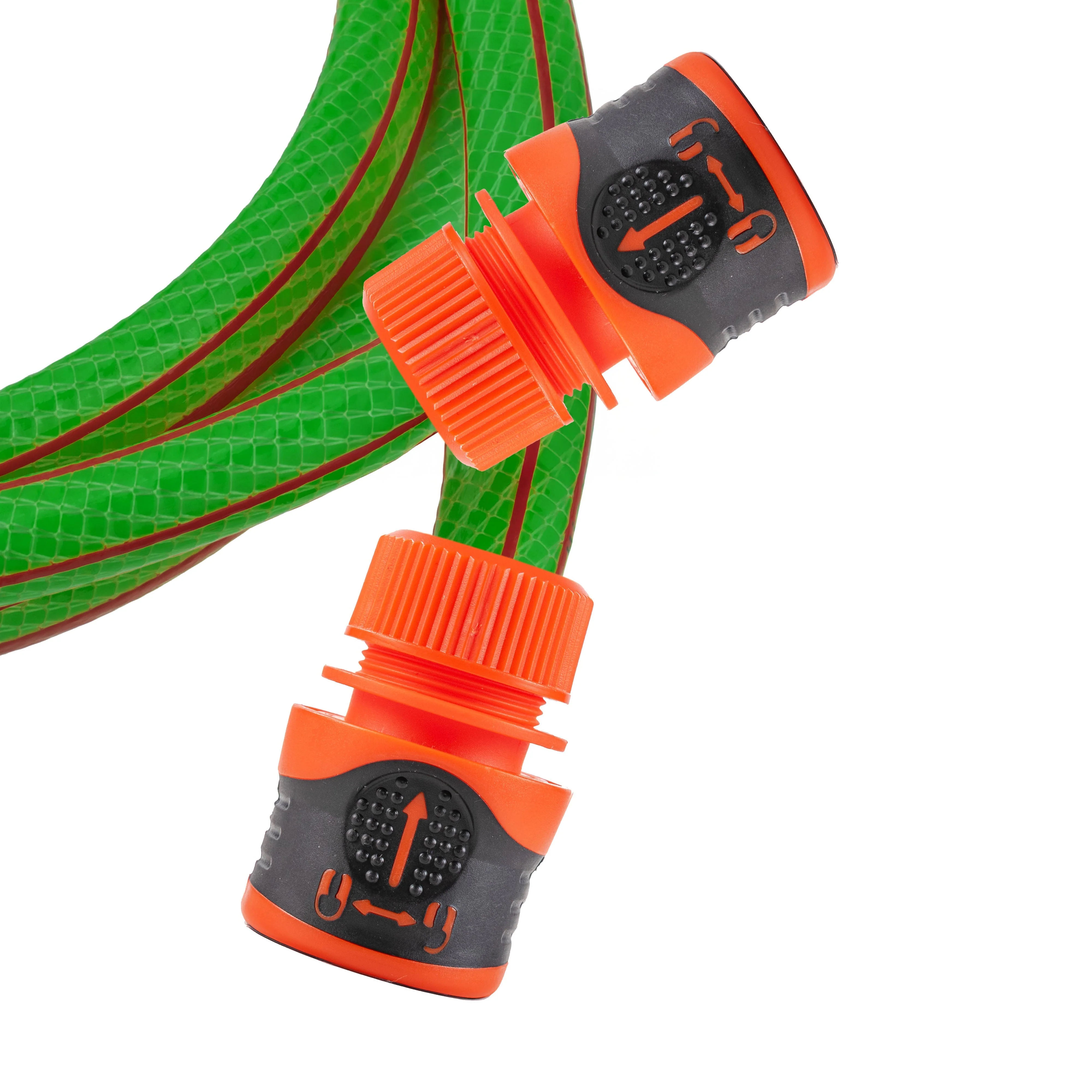 Premium Garden Hose Green with Orange Lock Connectors - Image 3